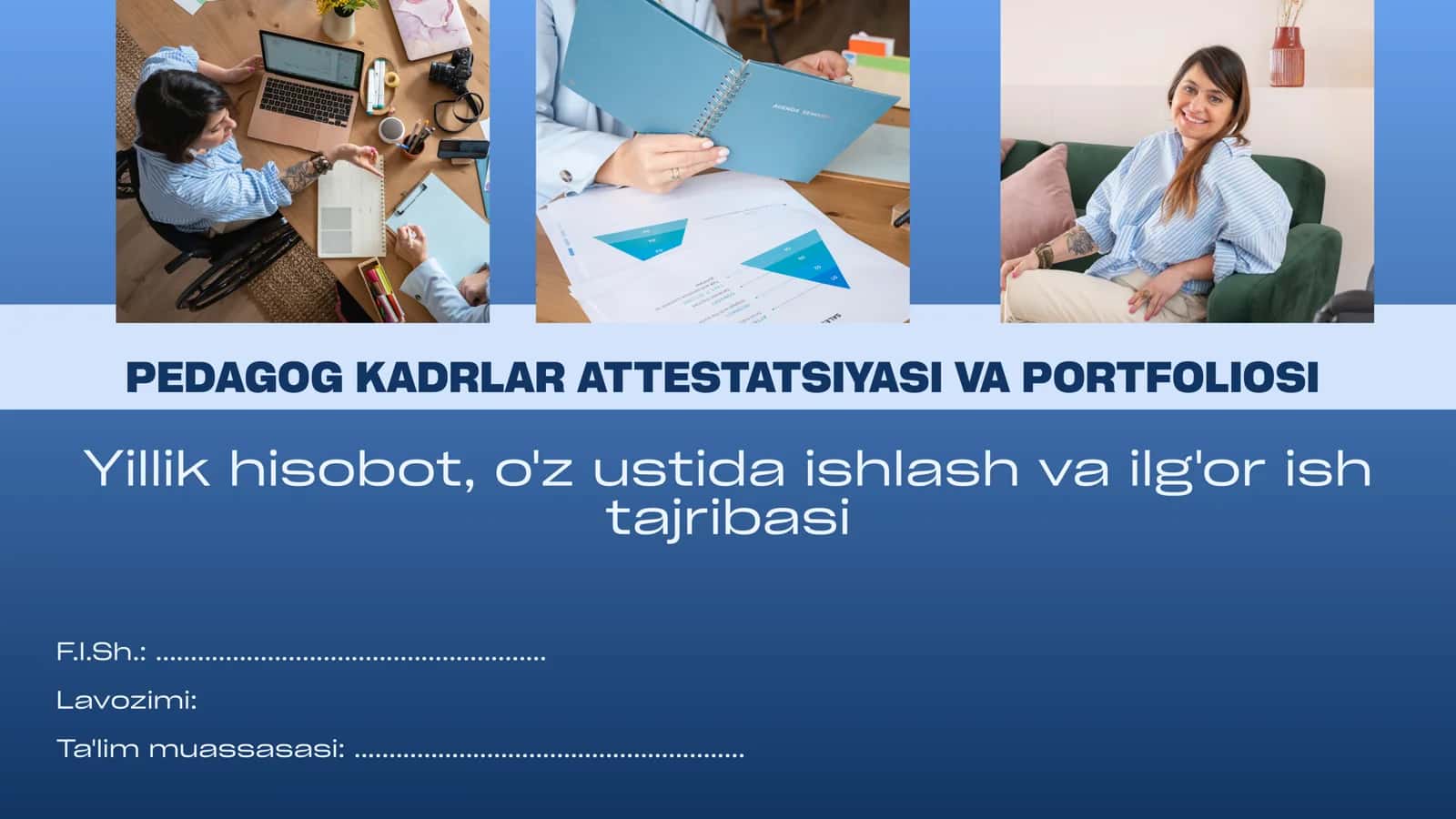 Pedagoklar uchun atestssiya va portfoliyo prezentasiyasi 1