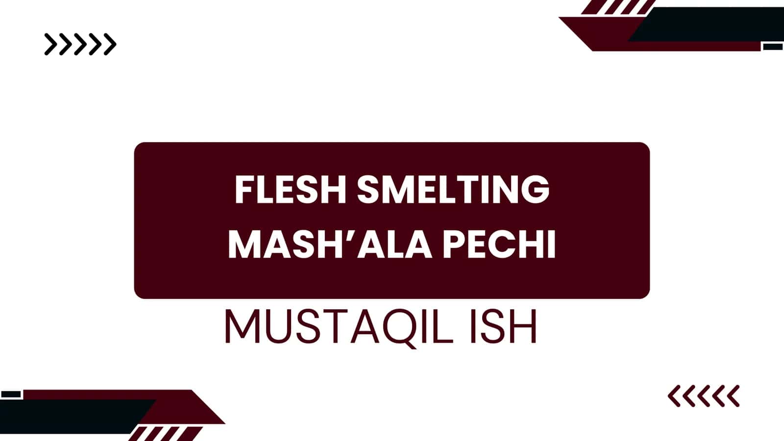 MASH’ALA PECHI 1