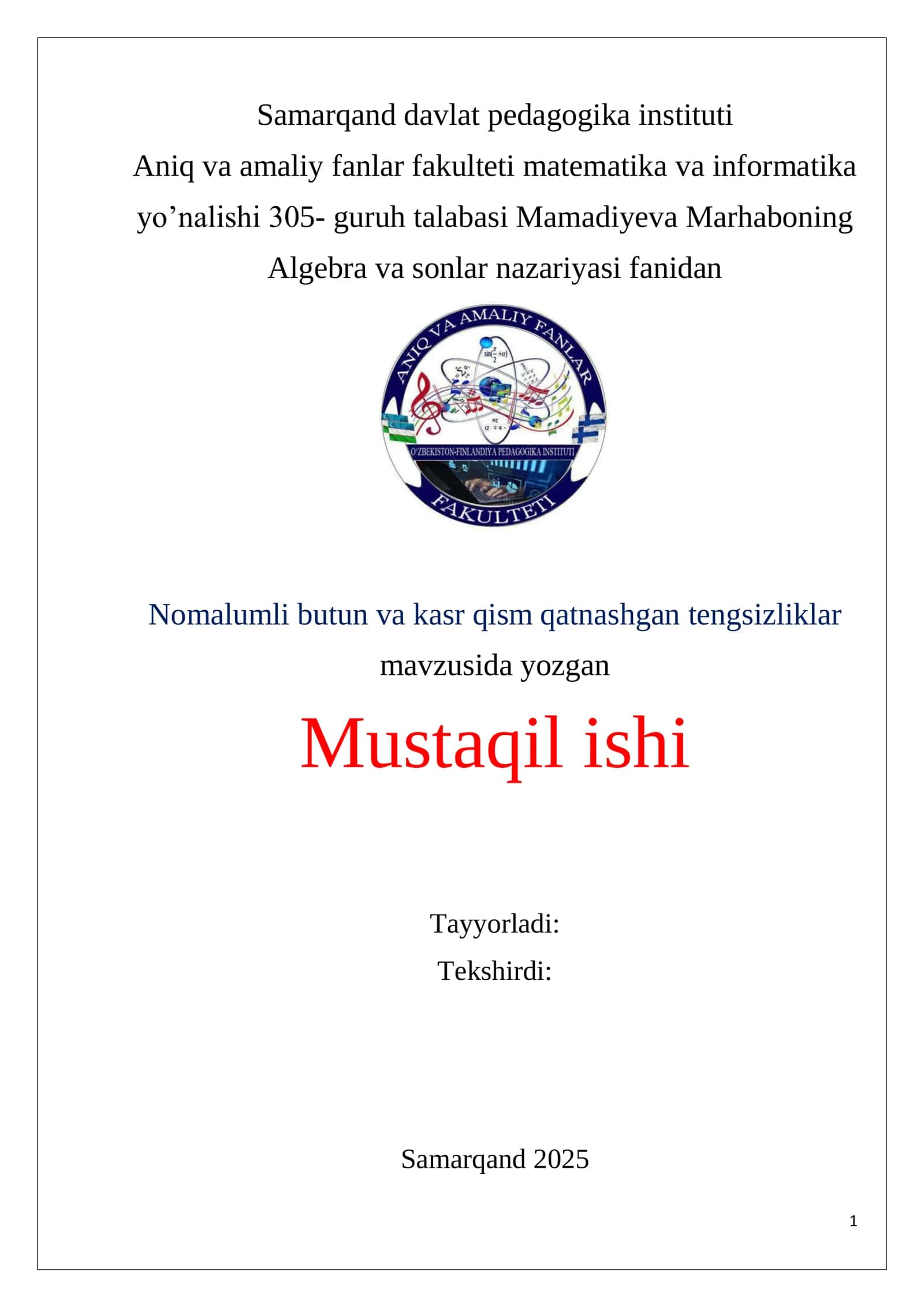 butun va kasr qism 1