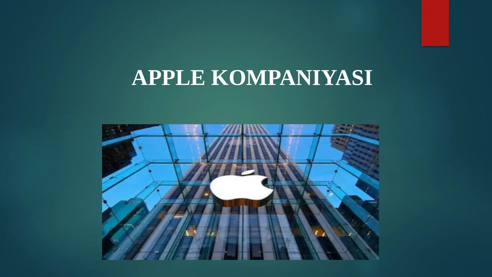 APPLE KOMPANIYASI 1