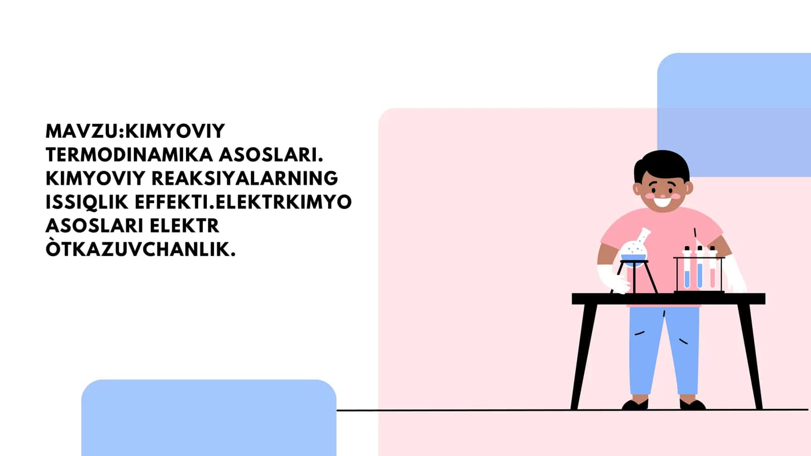 Kimyoviy termodinamika asoslari issiqlik effekti elektrkimyo elektr o’tkazuvchanlik 1