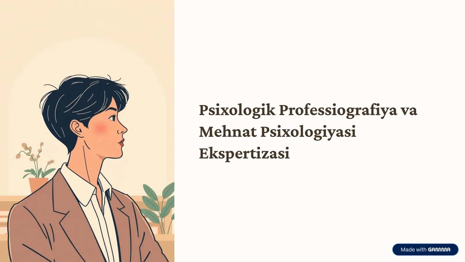 psixologik Professiografiya va 1