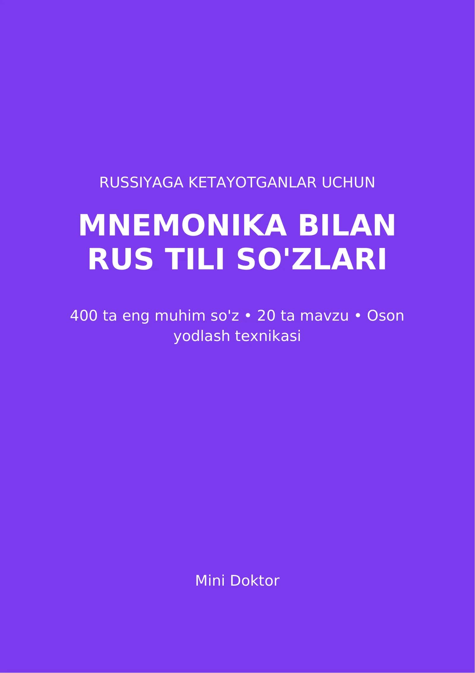 Rossiyaga ketadiganlar uchun kitobcha 1