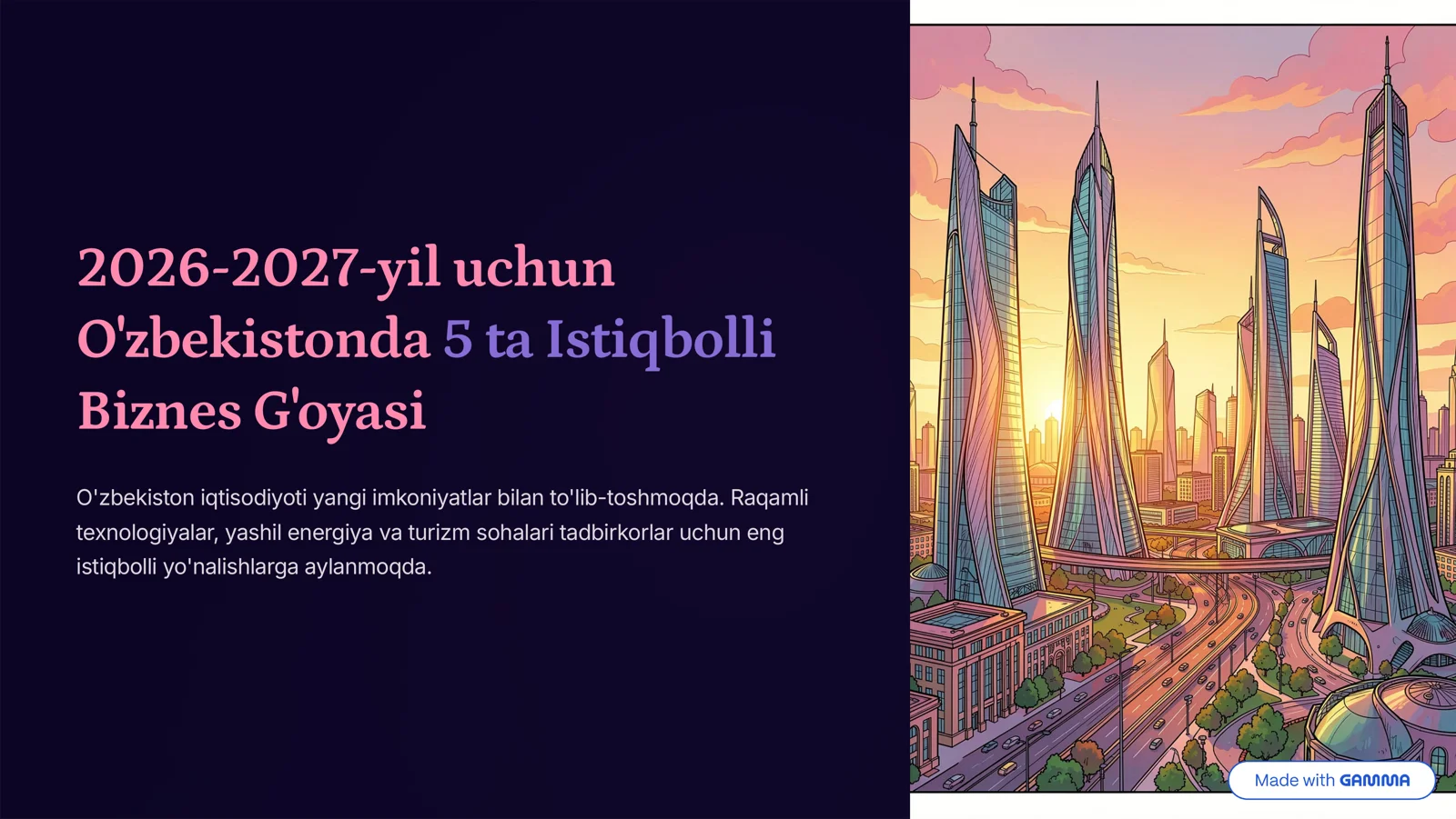 2026-2027-yil uchun O'zbekistonda 5 ta Istiqbolli Biznes G'oyasi 1