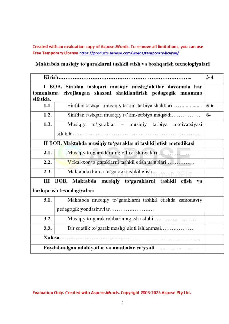 Maktabda musiqiy toʻgaraklarni tashkil etish va boshqarish texnologiyalari 1