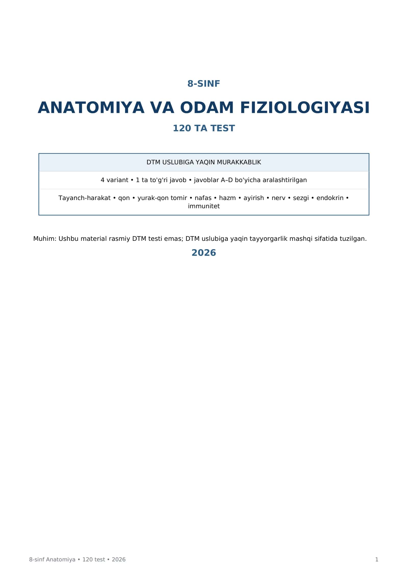 8-SINF ANATOMIYA VA ODAM FIZIOLOGIYASI 1