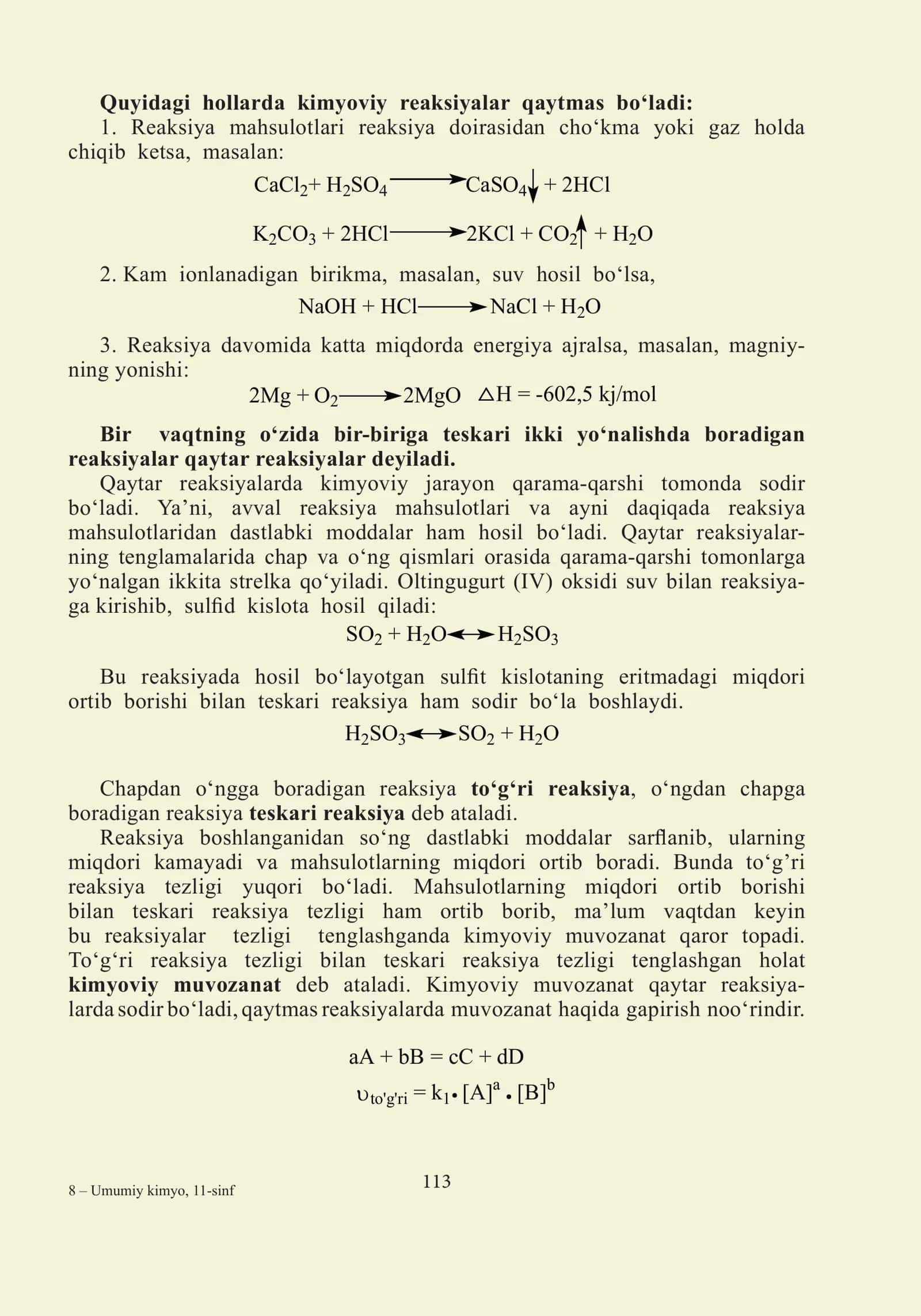 Kimyoviy reaksiyalar 1