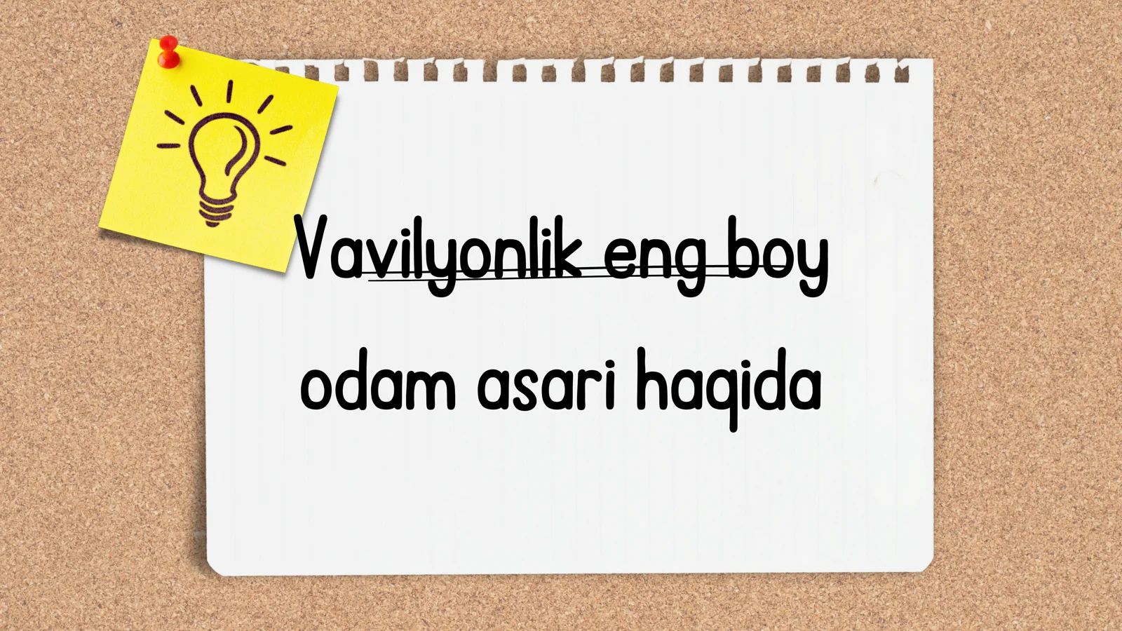 Vavilyonlik eng boy odam asari 1