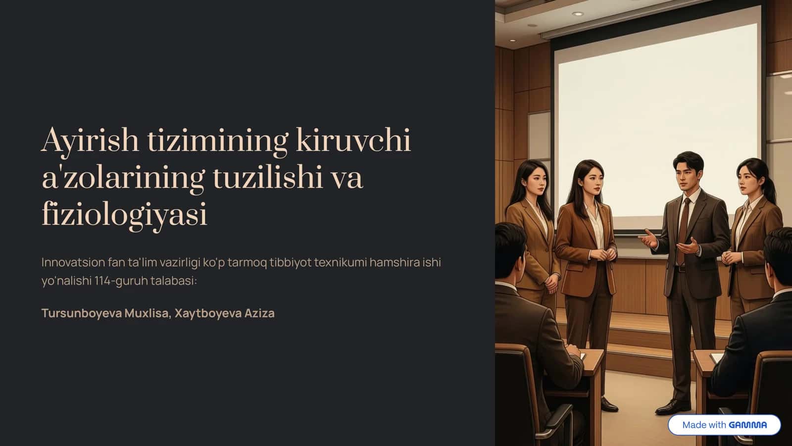 Ayirish tizimining kiruvchi a'zolarining tuzilishi va fiziologiyasi 1