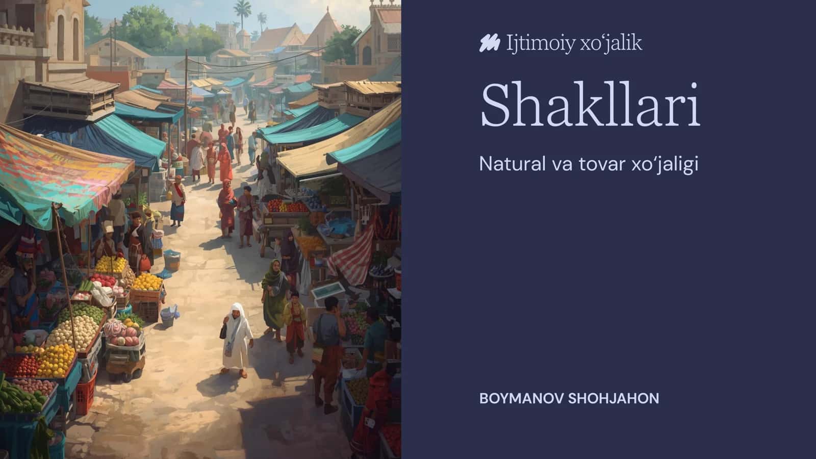 NATURAL VA TOVAR XO‘JALIGI TUSHUNCHALARI HAQIDA 1