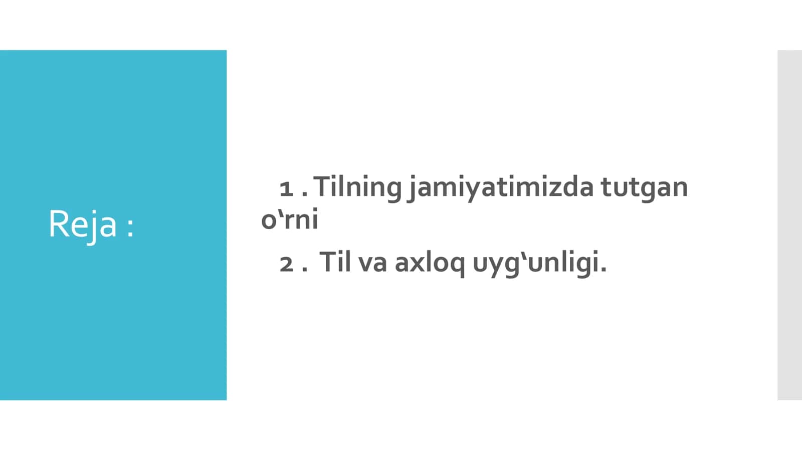 Til va  axloq 2