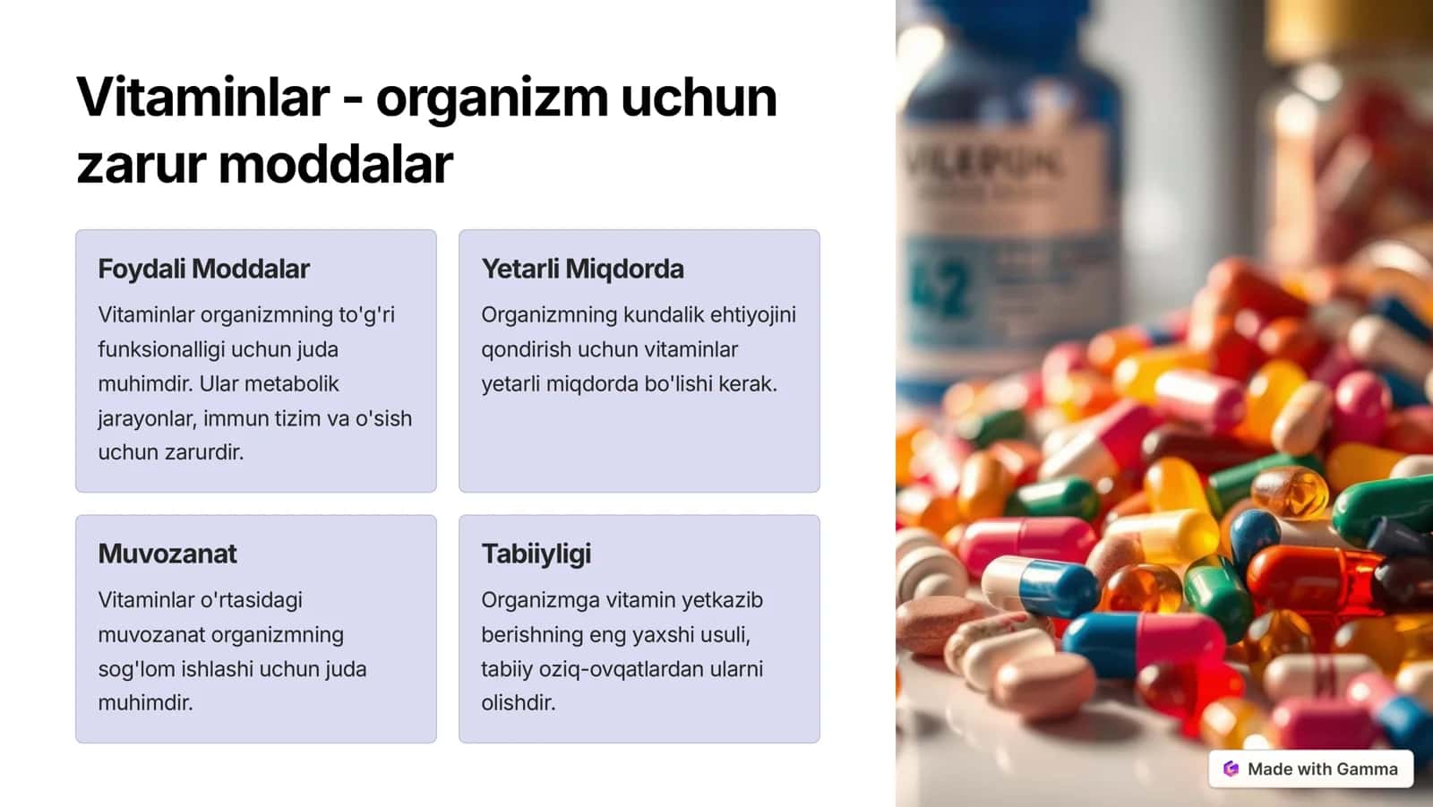Vitaminlar va gipovitaminozlar 2