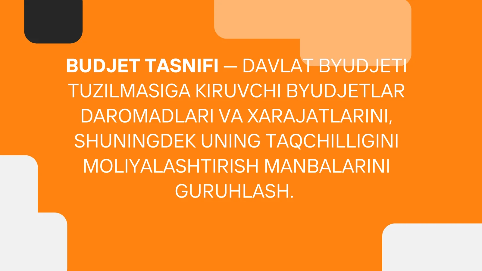 Byudjet tasnifi 2