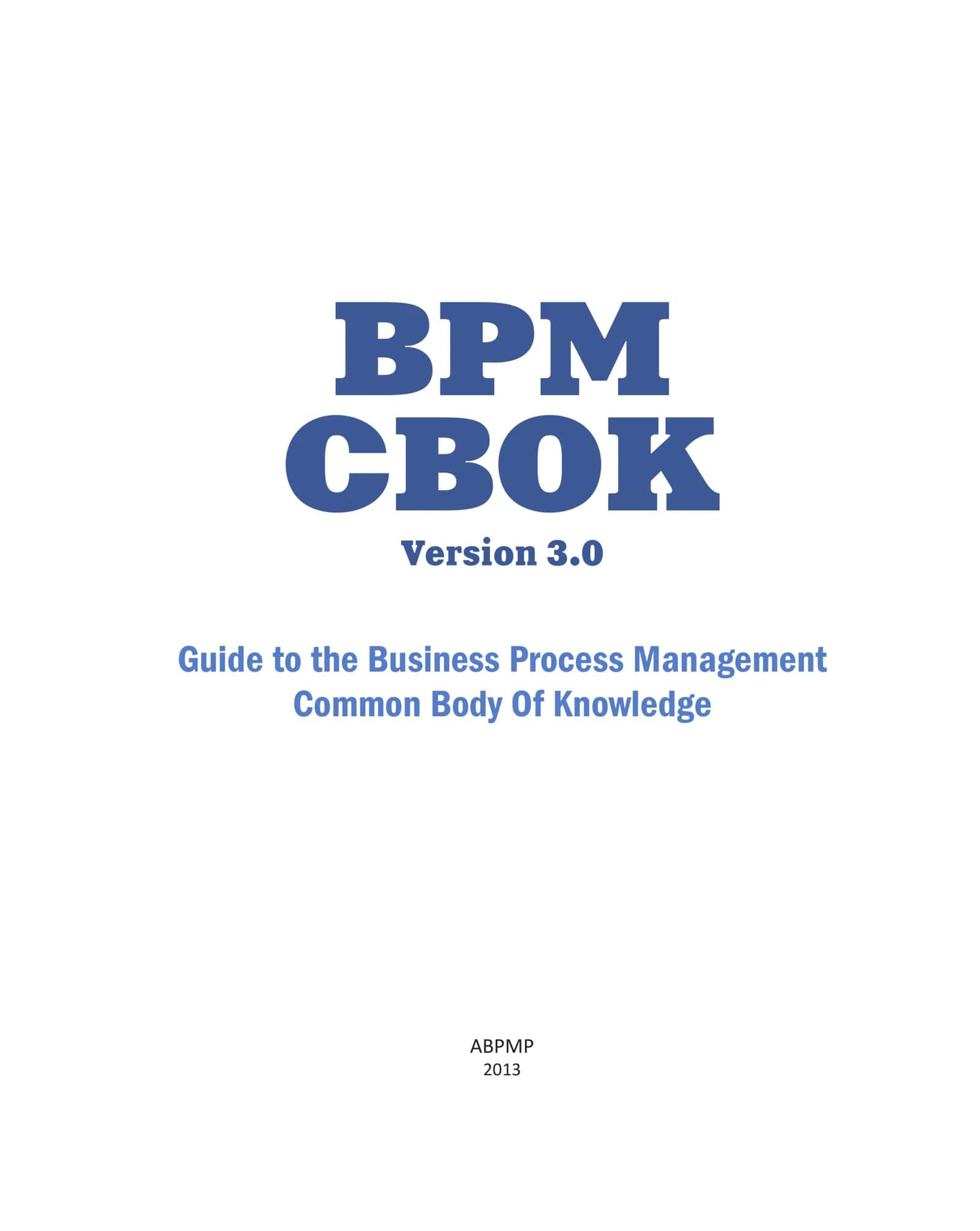 Свод знаний по управлению бизнес-процессами BPM CBOK 3.0 2