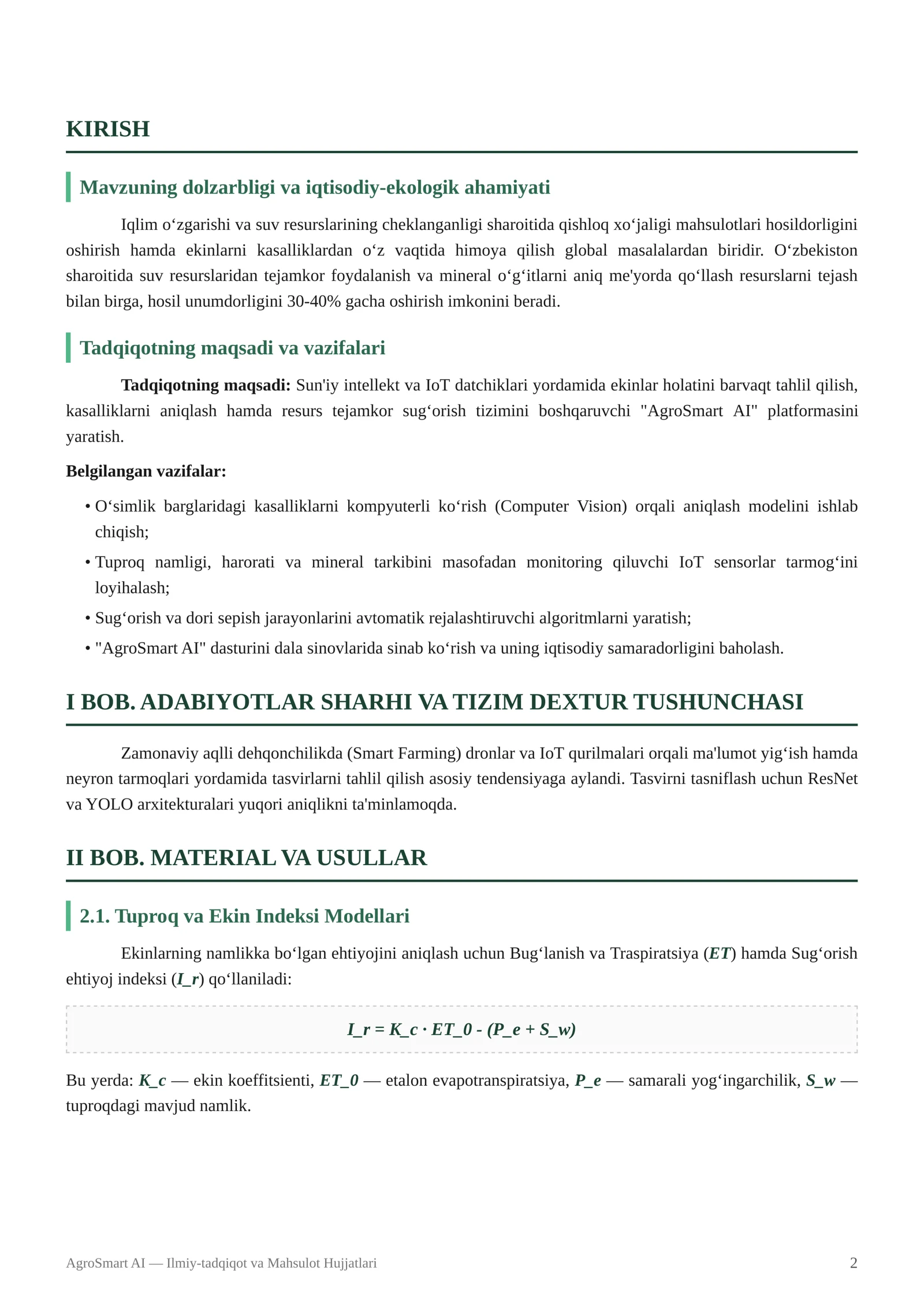 AgroSmart AI - Aqlli qishloq xo‘jaligi va ekinlar monitoringi platformasi 2