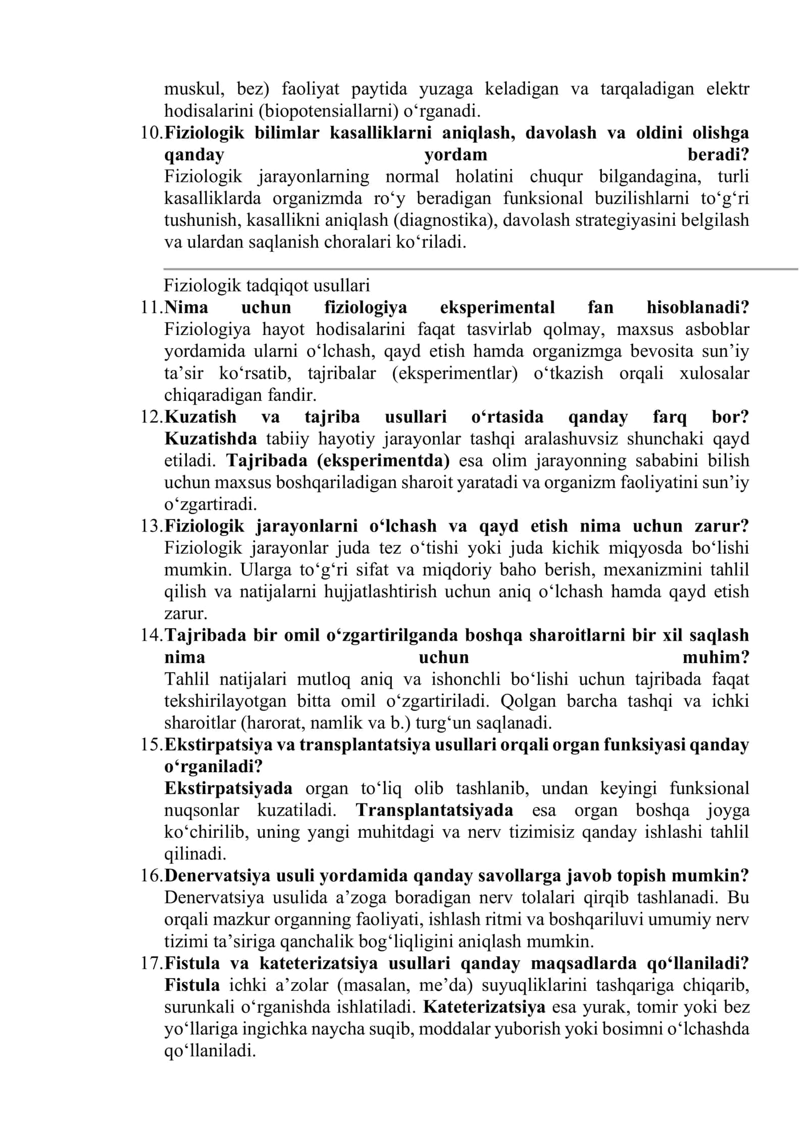 Fiziologiya fanidan savolar 2