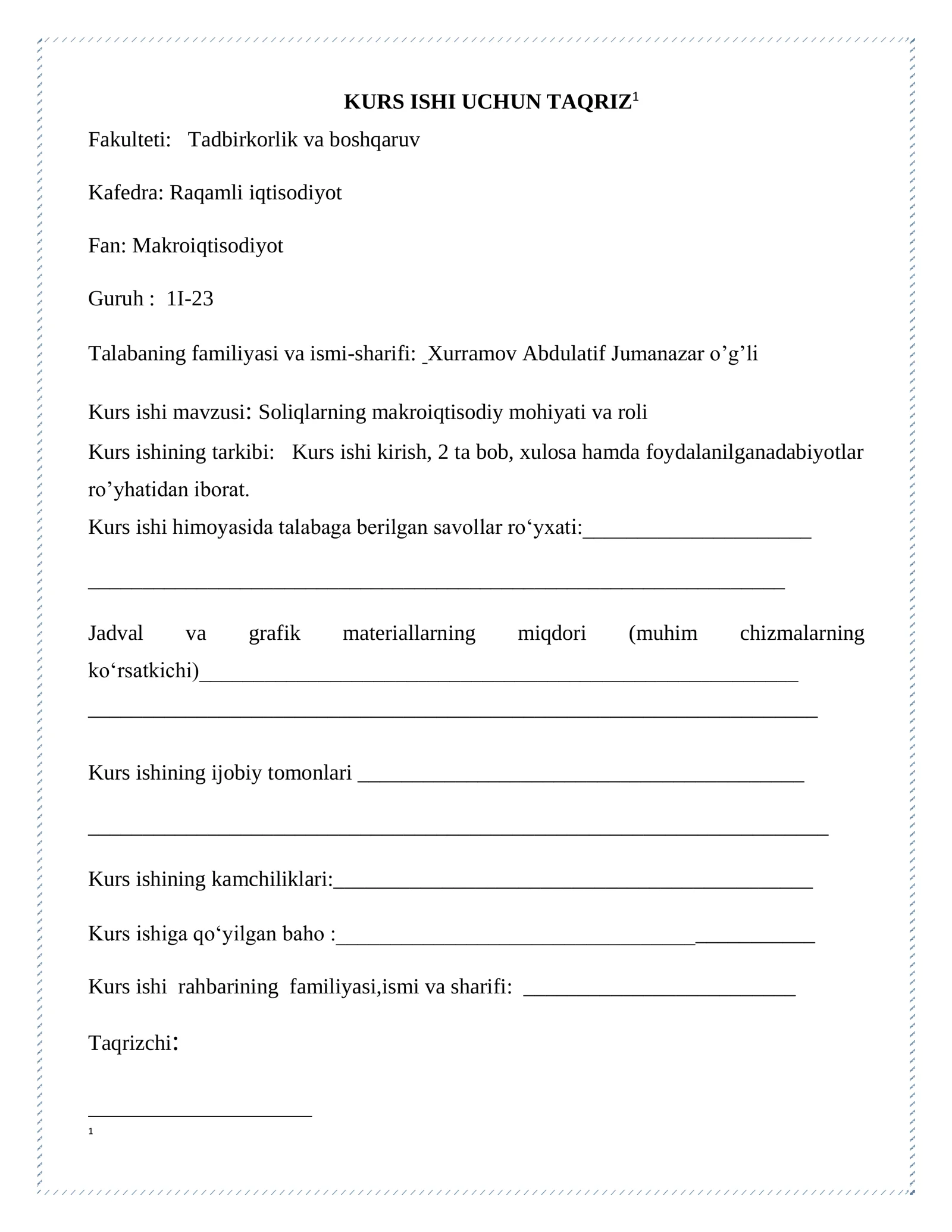 Soliqlarning makroiqtisodiy mohiyati va roli 2