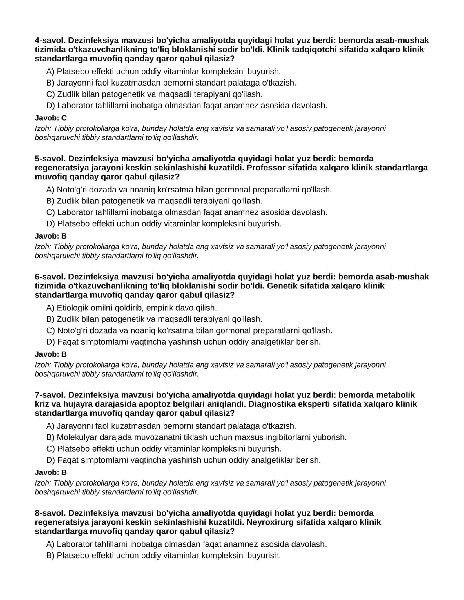 DEZINFEKSIYA - 2-QISM 2