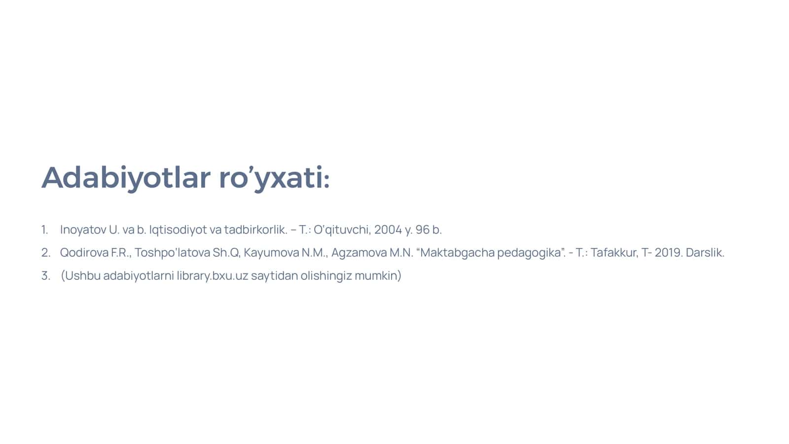 8-Mavzu: Maktabgacha ta'lim tashkilotlari faoliyatining iqtisodiy samaradorligini tahlil qilish 2