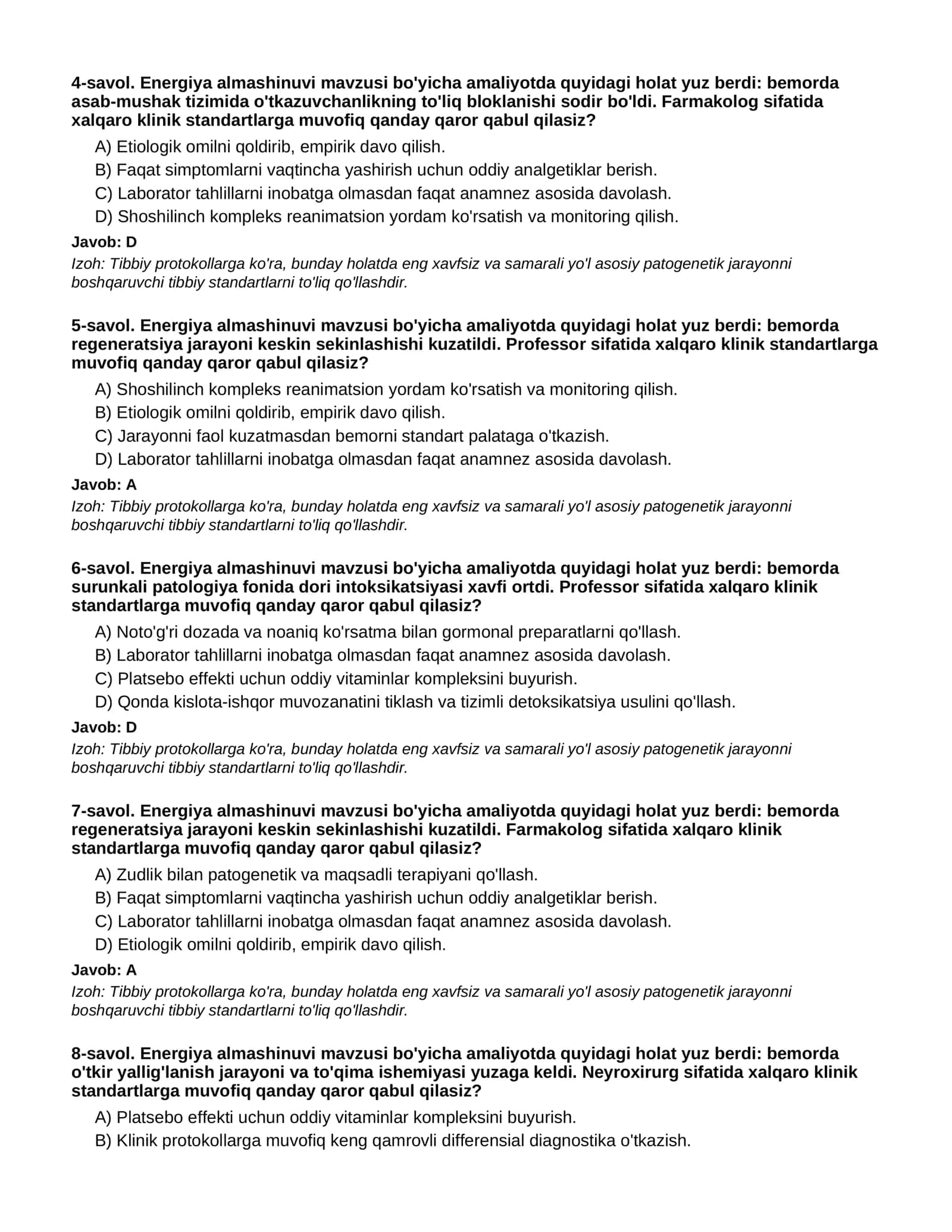 ENERGIYA ALMASHINUVI - 2-QISM 2