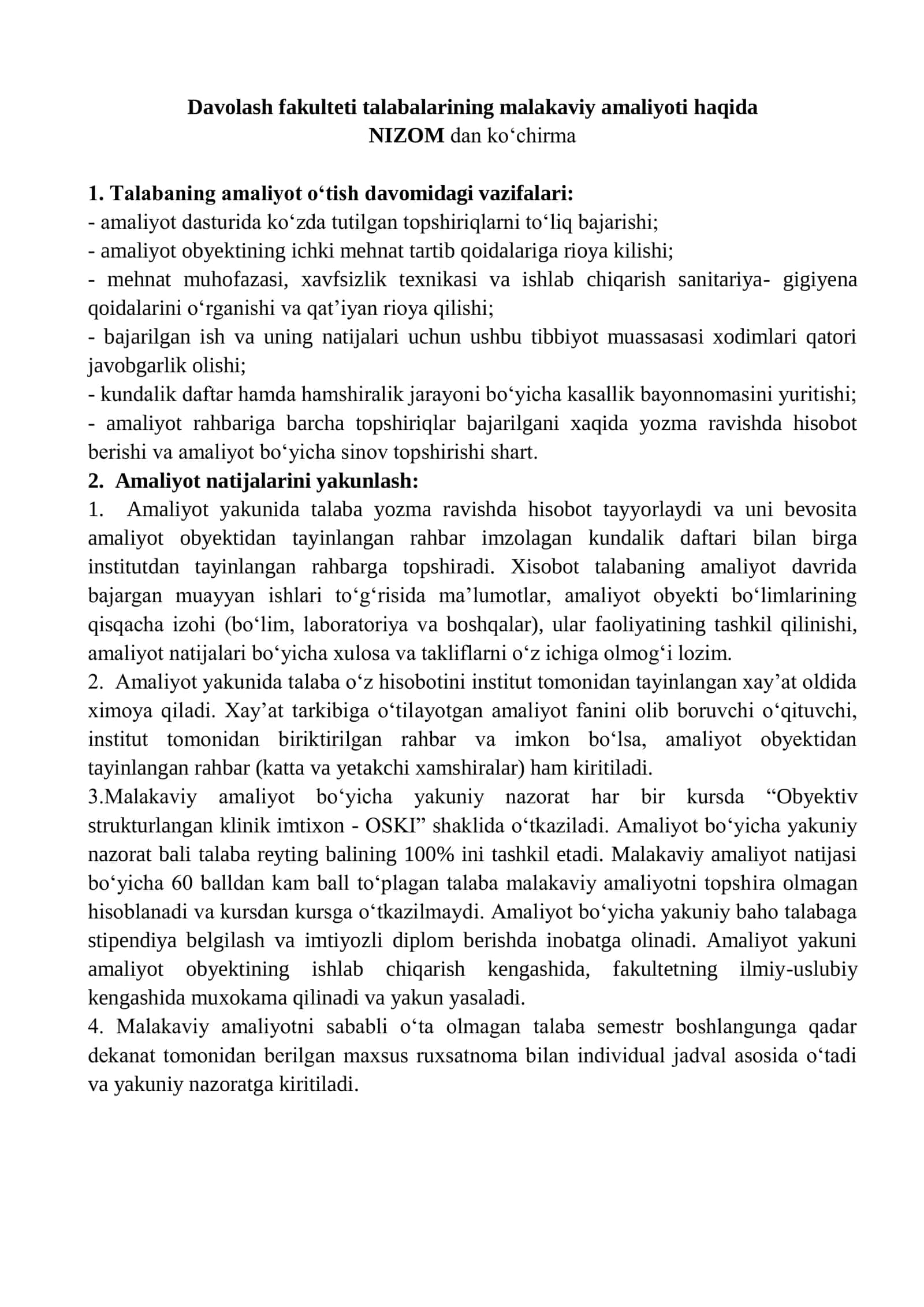 STATSIONAR VRACH YORDAMCHISI (TERAPIYA: ICKI KASALLIKLAR) 2