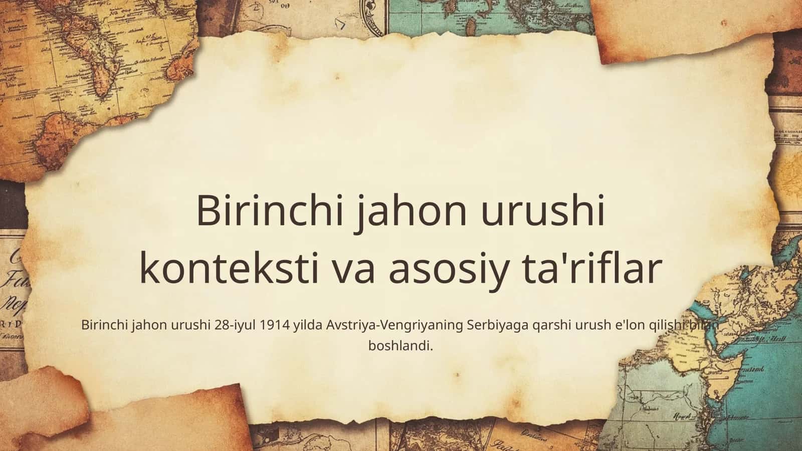 Birinchi jahon urushi tarixshunosligi. 2