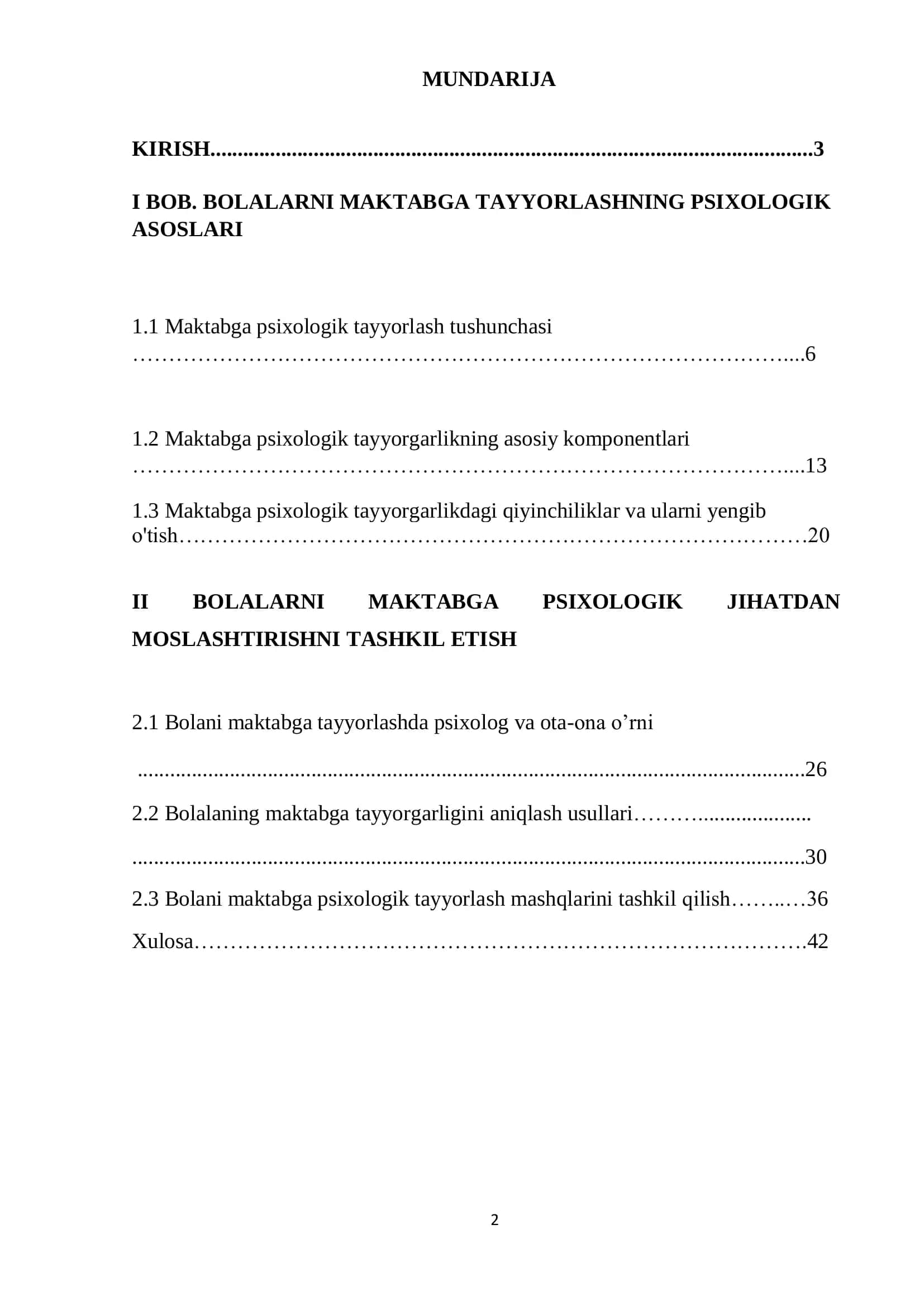 Bolalarni maktabga psixologik tayyorlash 2