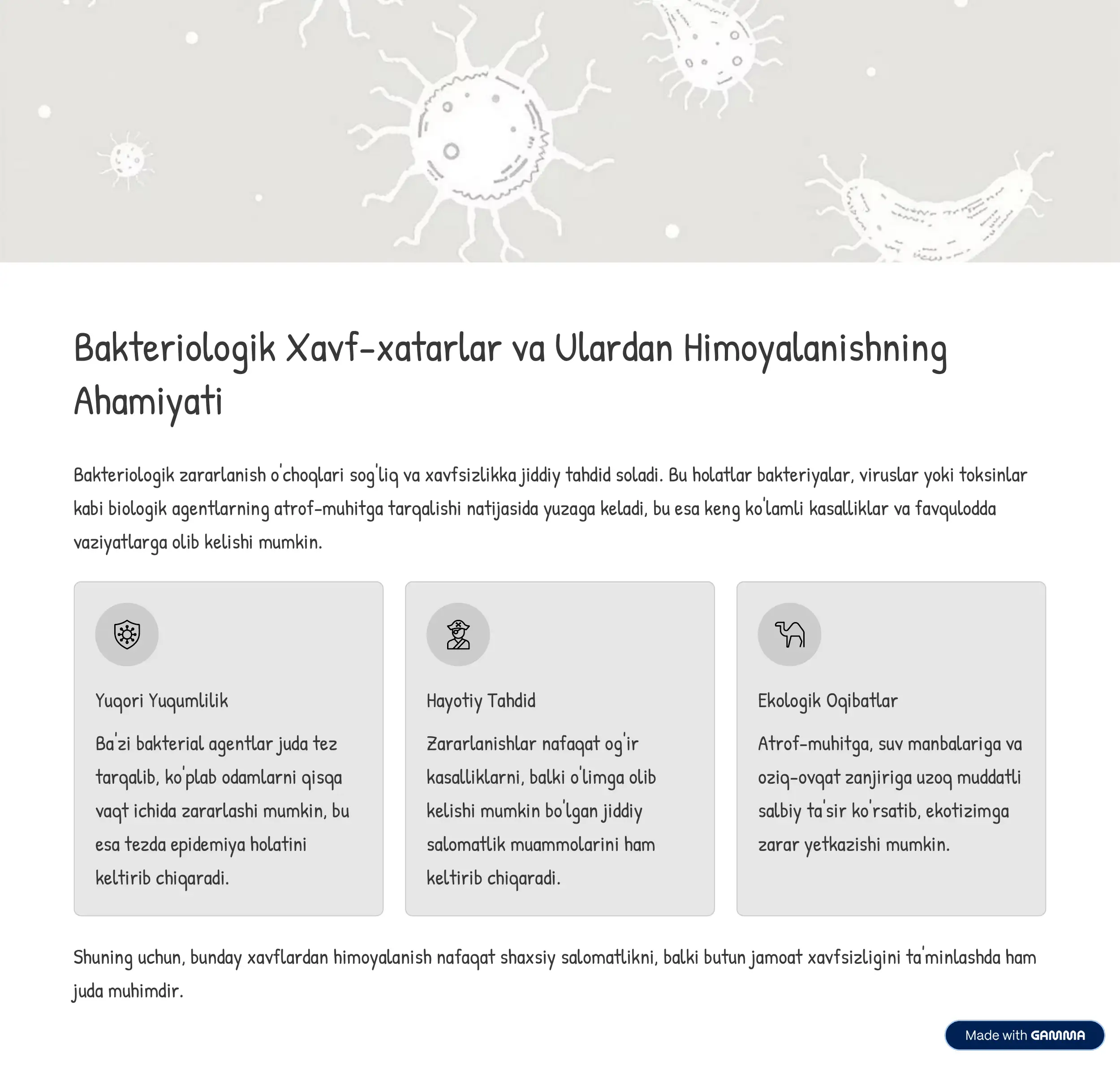 Bakteriologik Zararlanish 2