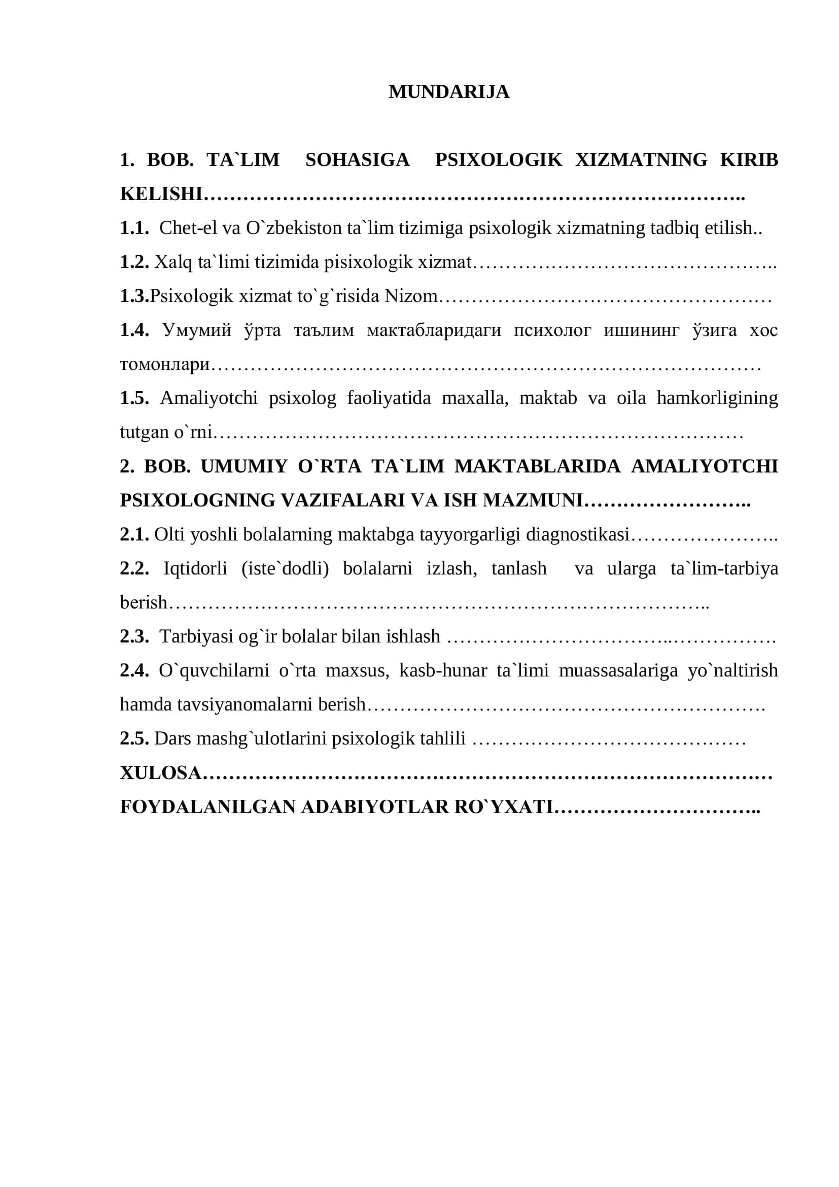 Umumiy o`rta ta`lim maktablarida amaliy psixologning vazifalari ish mazmuni va uslublari 2
