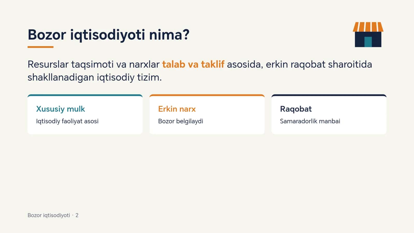 Bozor iqtisodiyoti 2