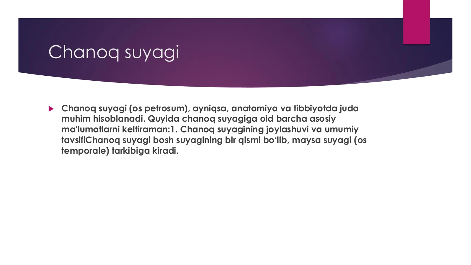 Chanoq suyagi 2