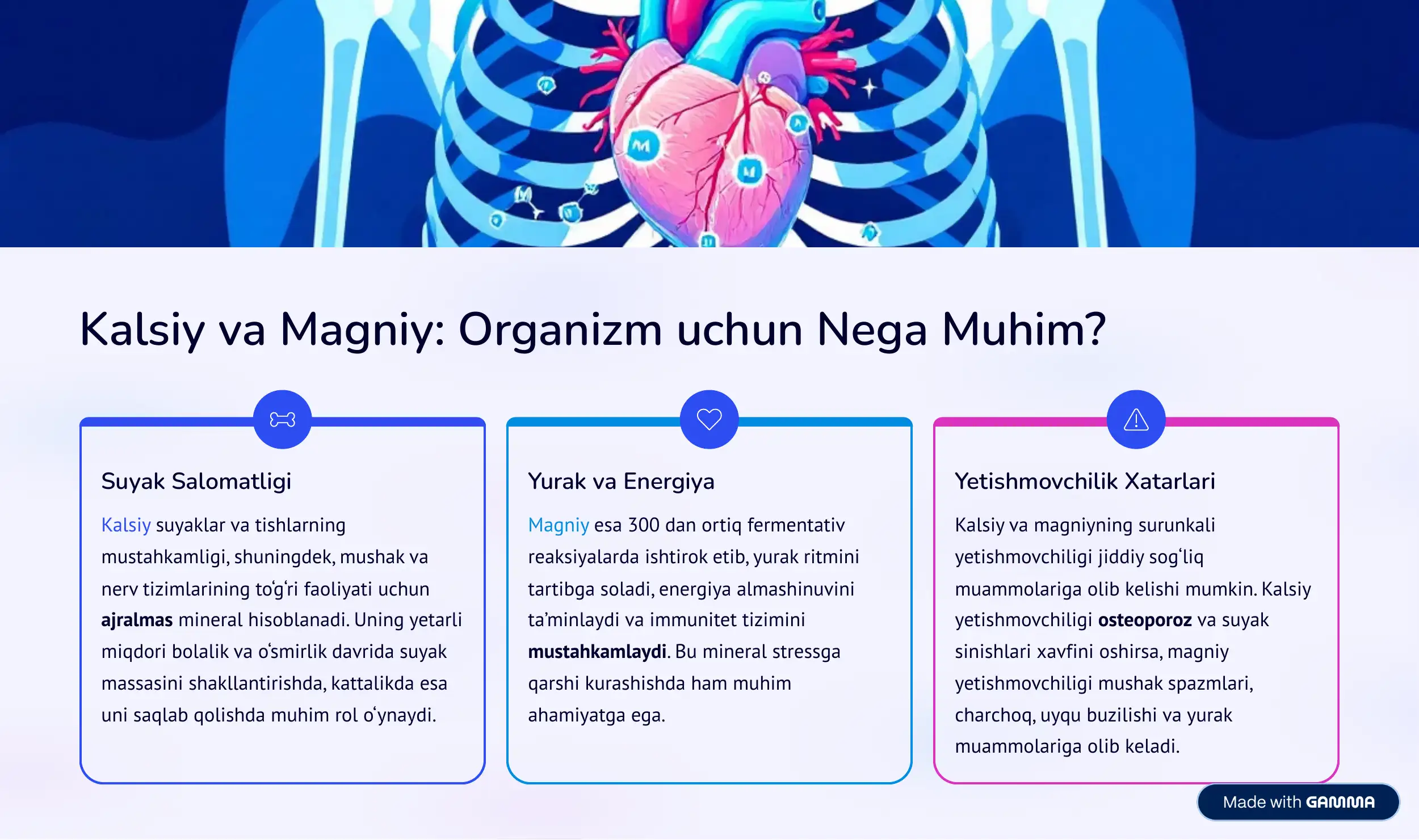 Kalsiy va Magniy: Organizm uchun Nega Muhim? 2