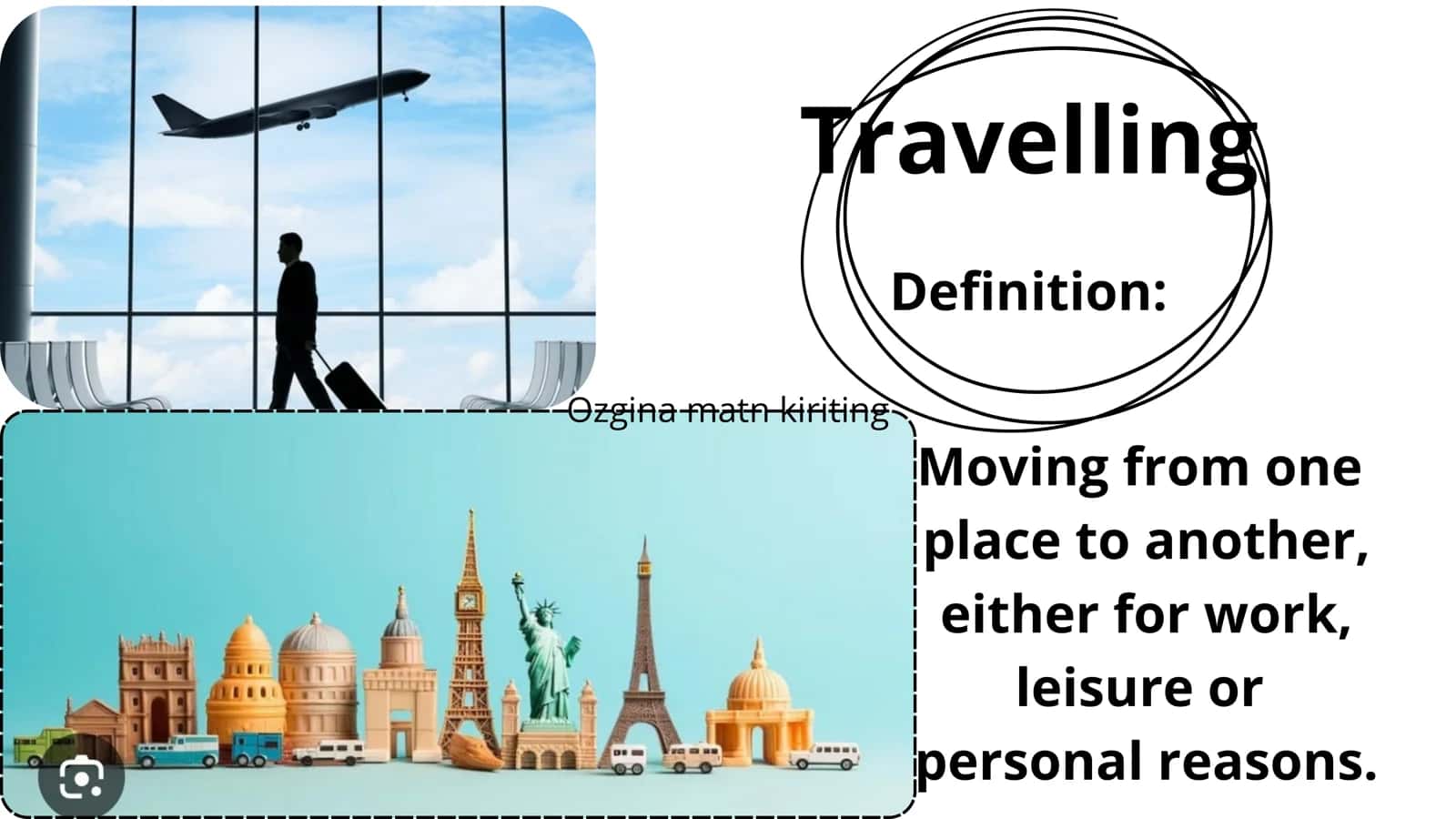 Travelling and tourism 2