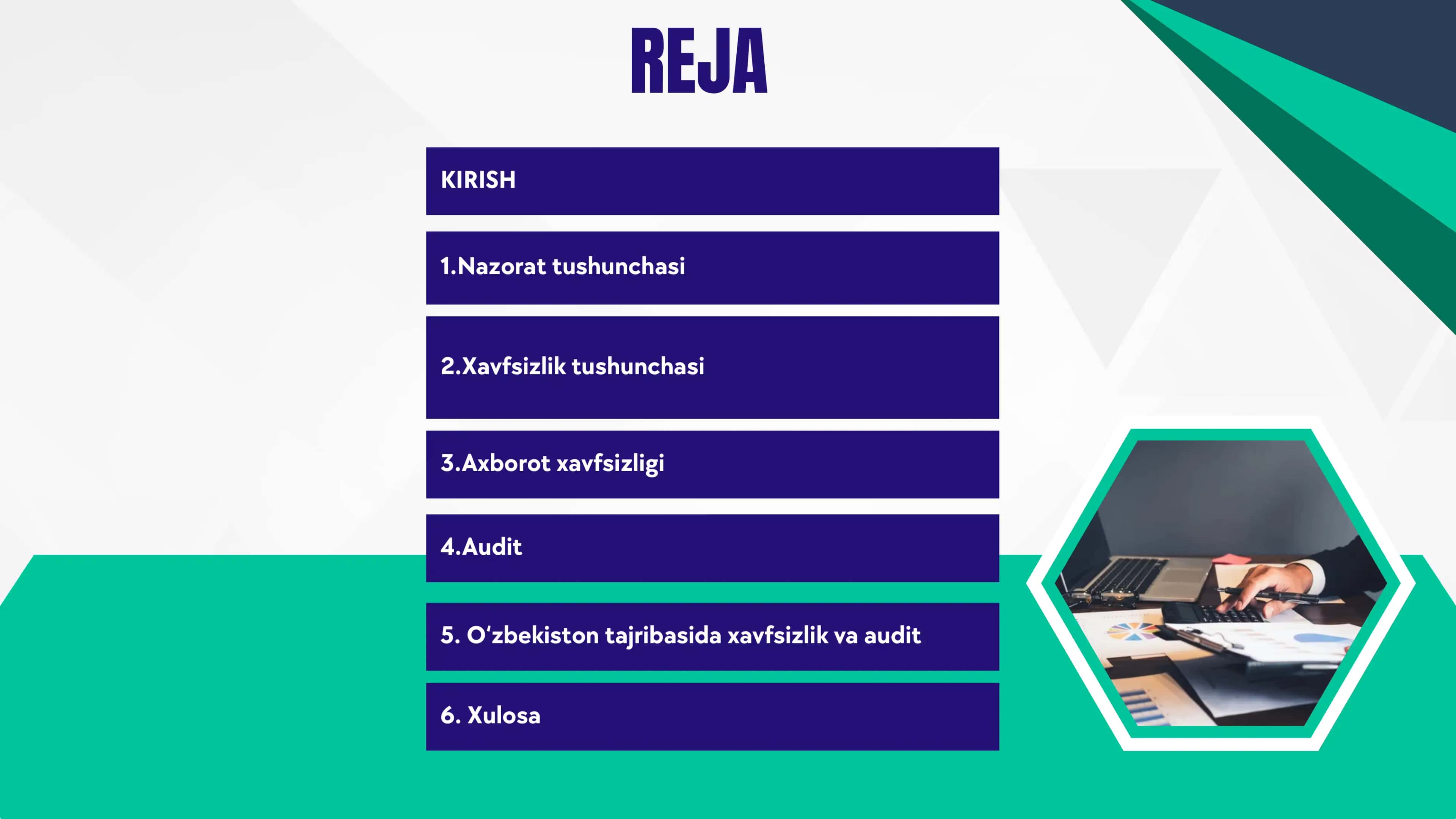 Nazorat xavfsizlik va auditi 2