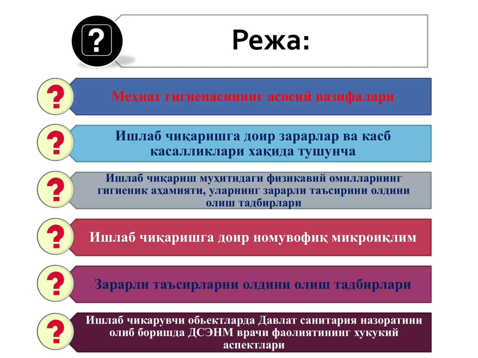 АТРОФ МУҲИТ ГИГИЕНАСИ 2