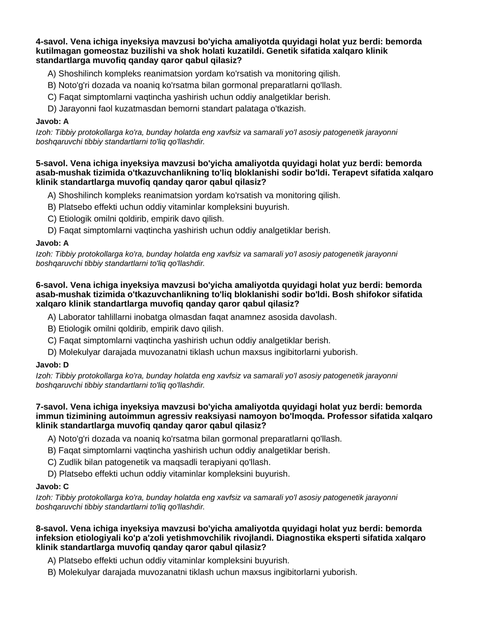 VENA ICHIGA INYEKSIYA - 2-QISM 2