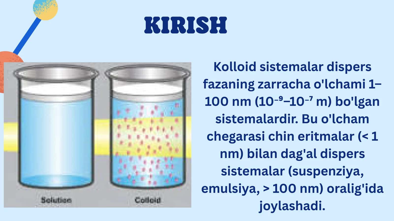 Kalloidlarning olinishi va tozalanish usullari 2