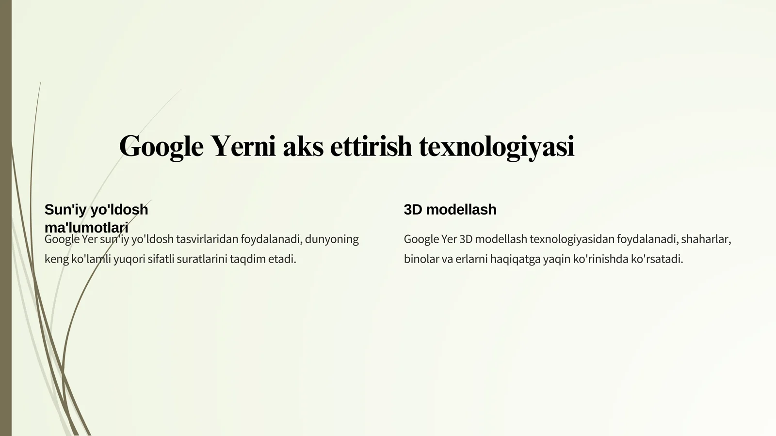 Google Yer 3D Dunyo xaritasi 2