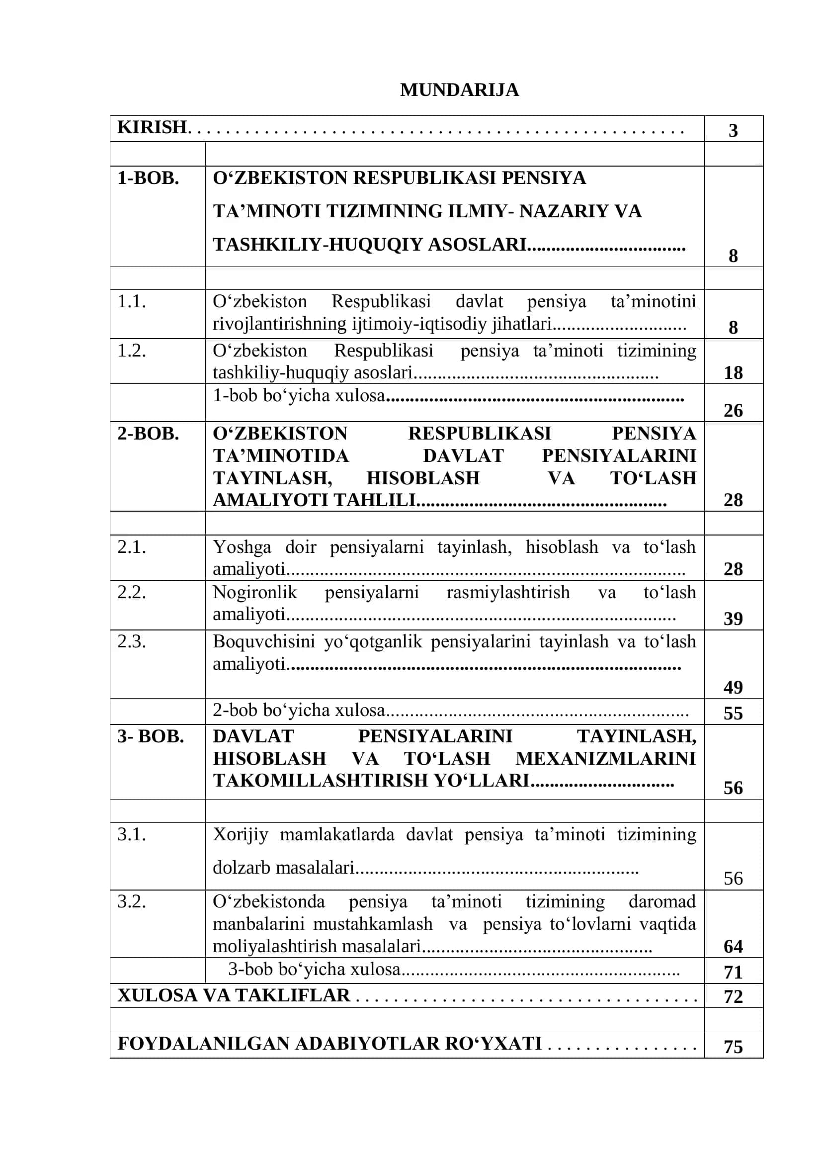 Pensiya ishi bakalavriat ta'lim yo‘nalishi 2