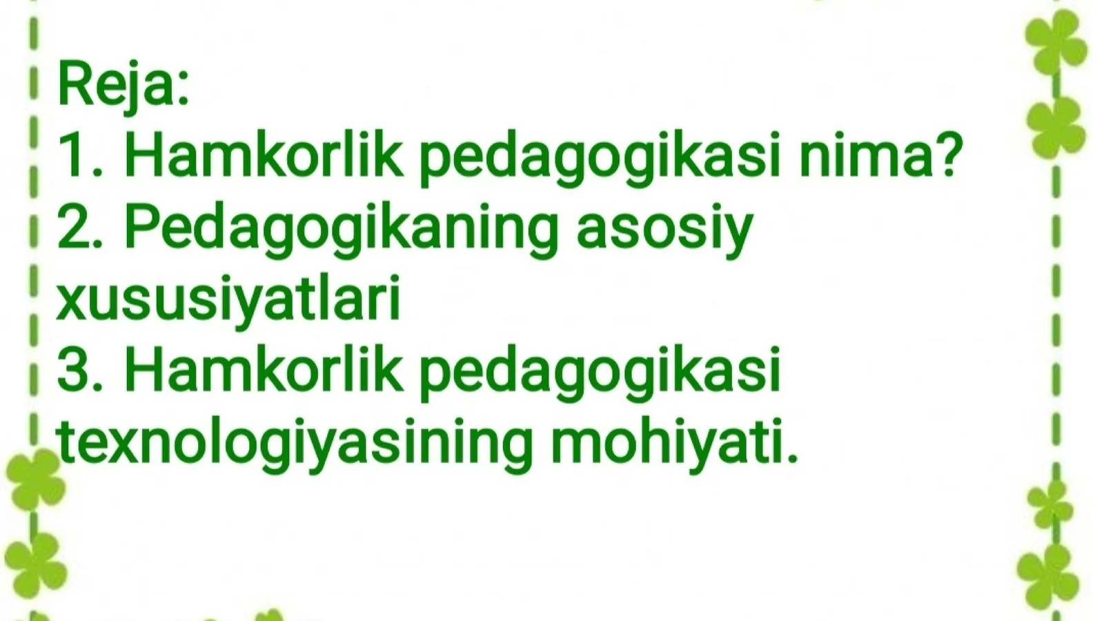 Hamkorlik pedagogikasining kontseptual gʻoyalari 2