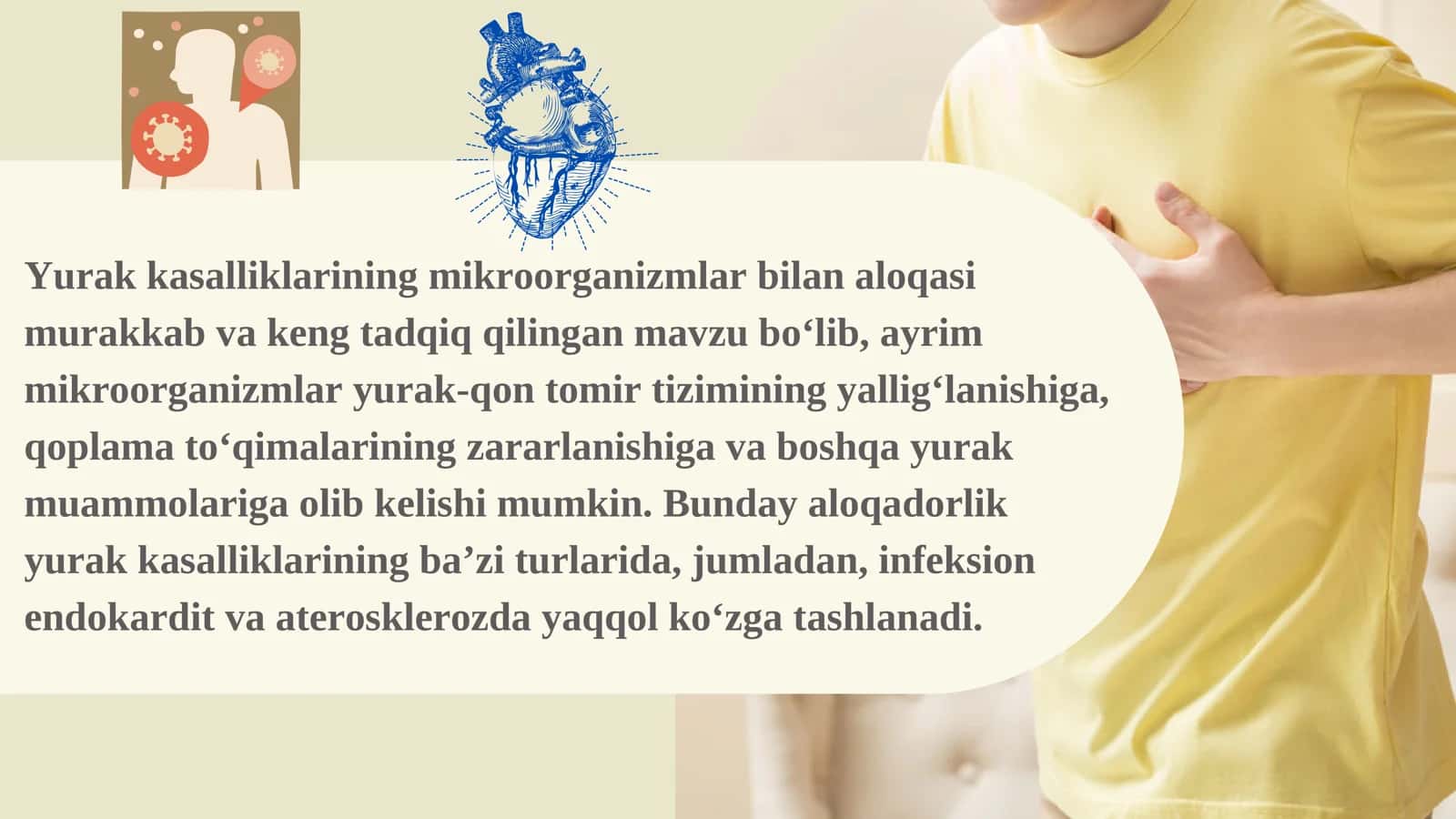 Yurak kasalligi mikroorganizmlarga aloqasi 2