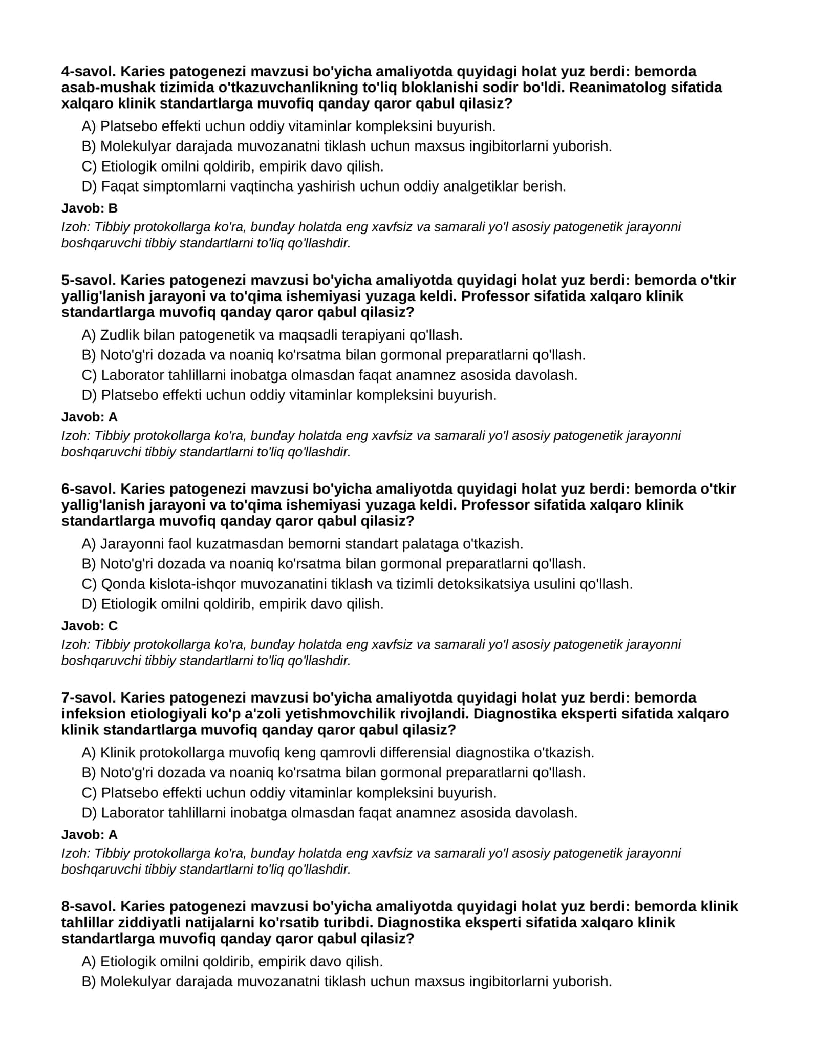 KARIES PATOGENEZI - 2-QISM 2