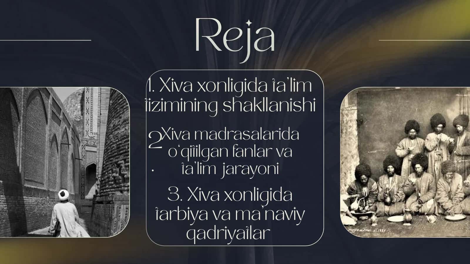 Xiva xonligi davrida talim va tarbiya 2