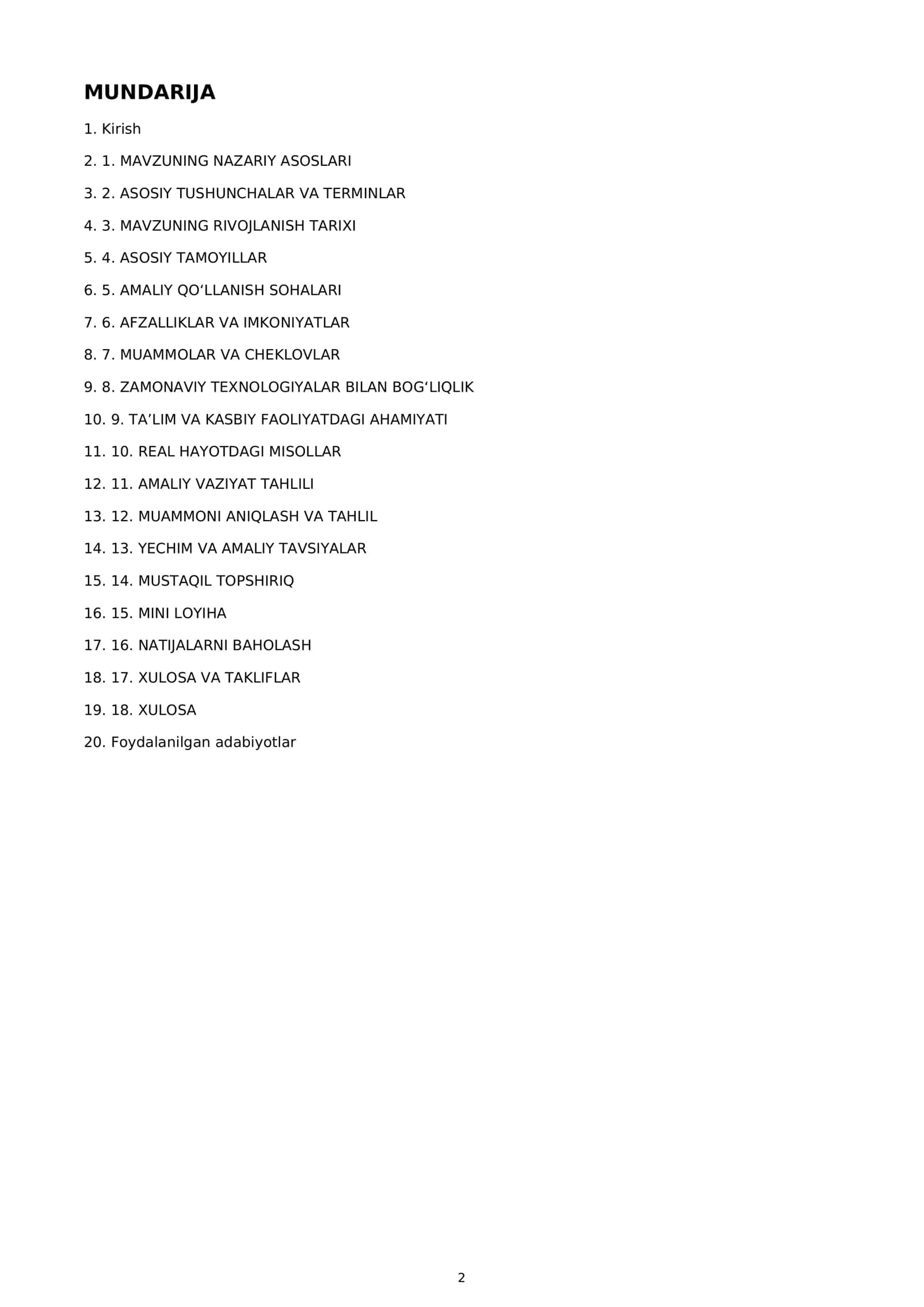 Robotni Dasturlash 2