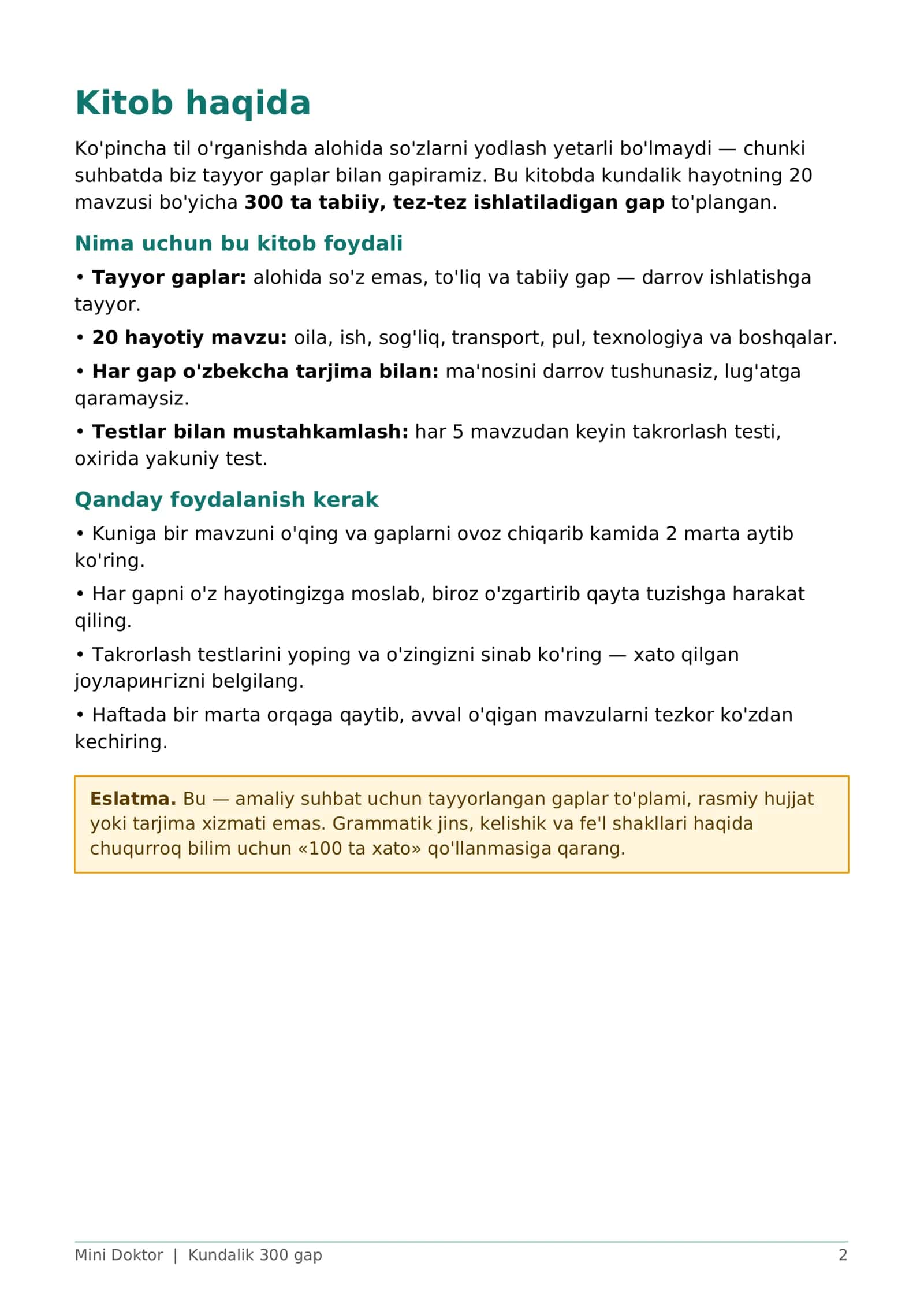 Rus tilida bir kunlik tayyor 300 ta gap 2