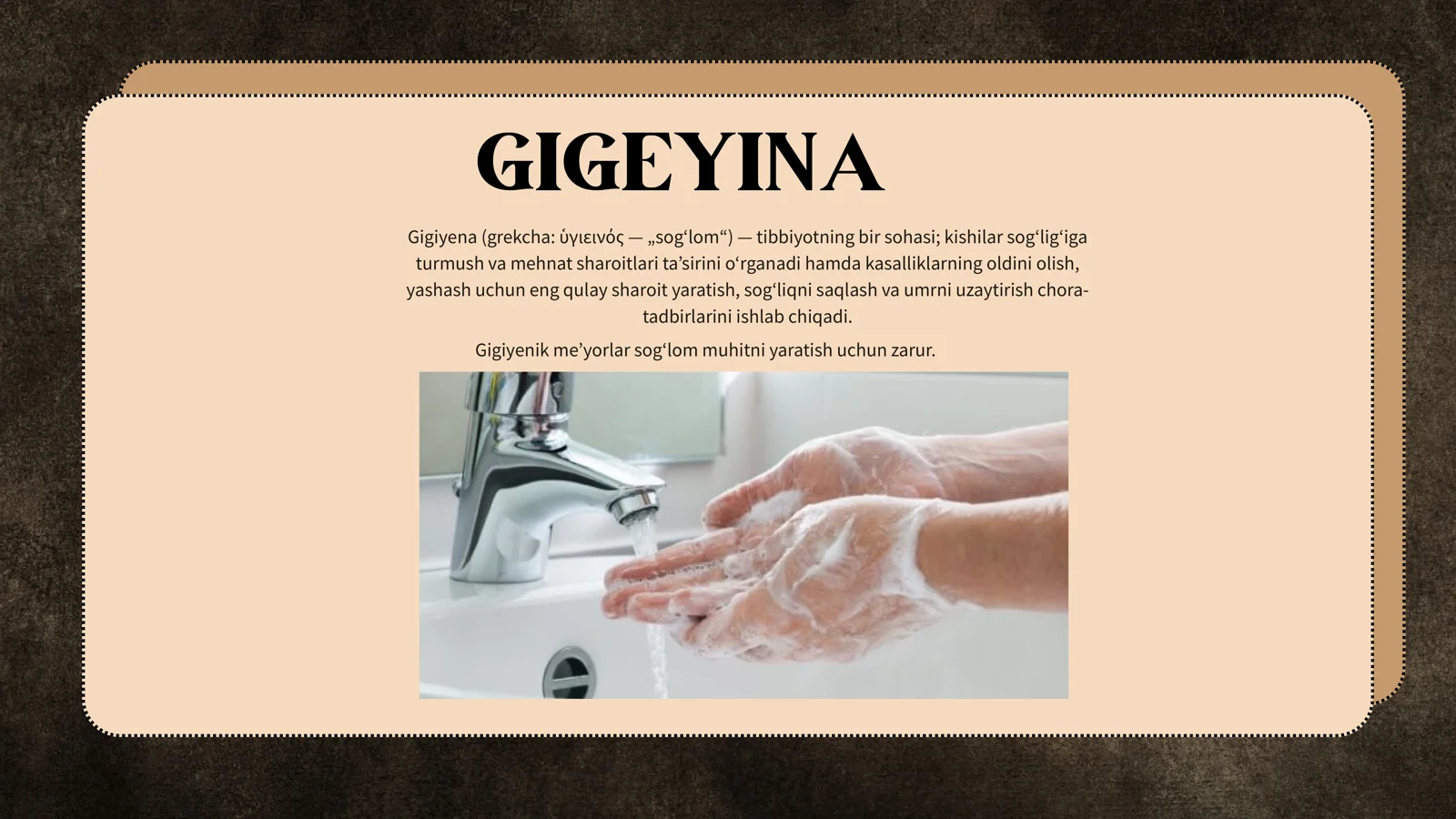 Gigiyenik meʼyor va reglamentlar 2