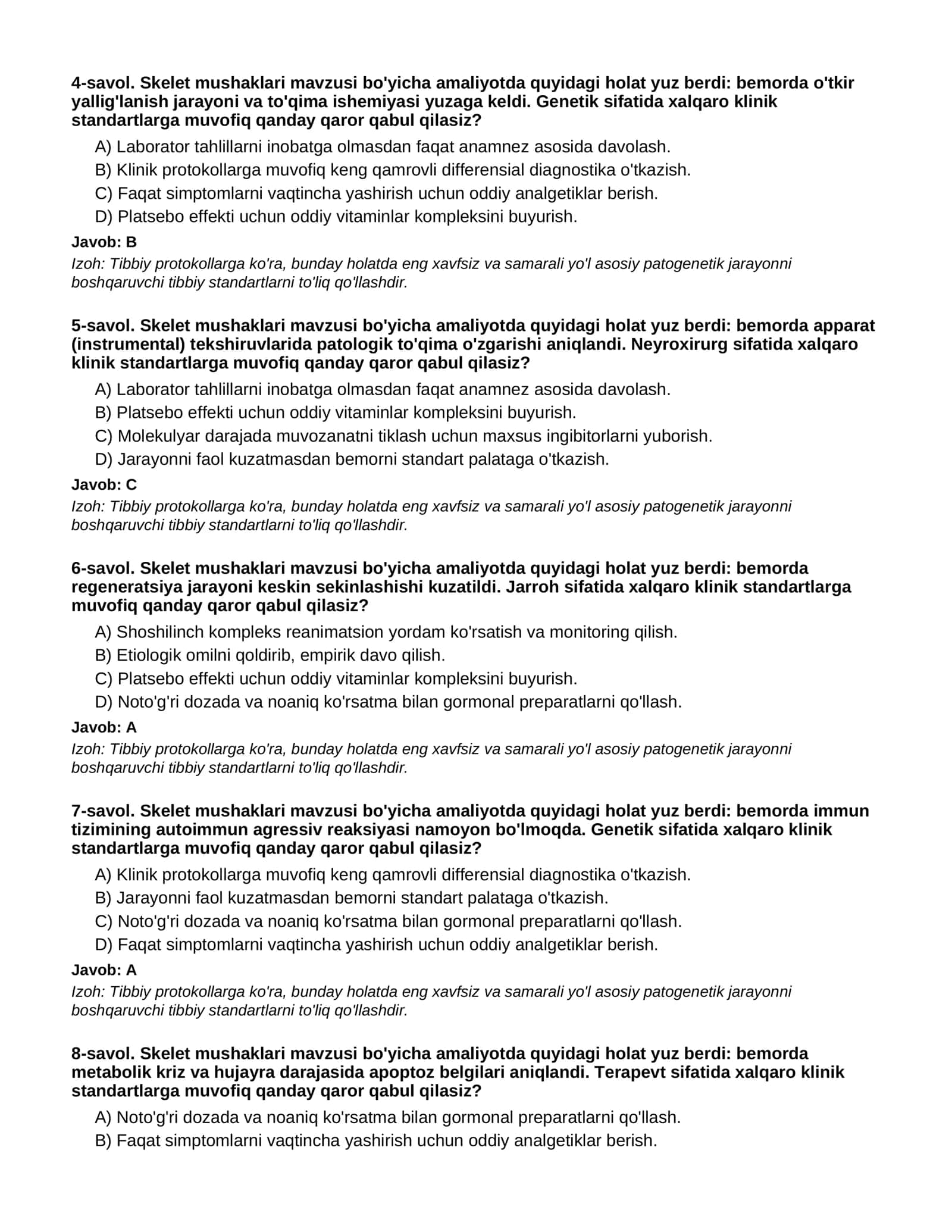 SKELET MUSHAKLARI - 2-QISM 2