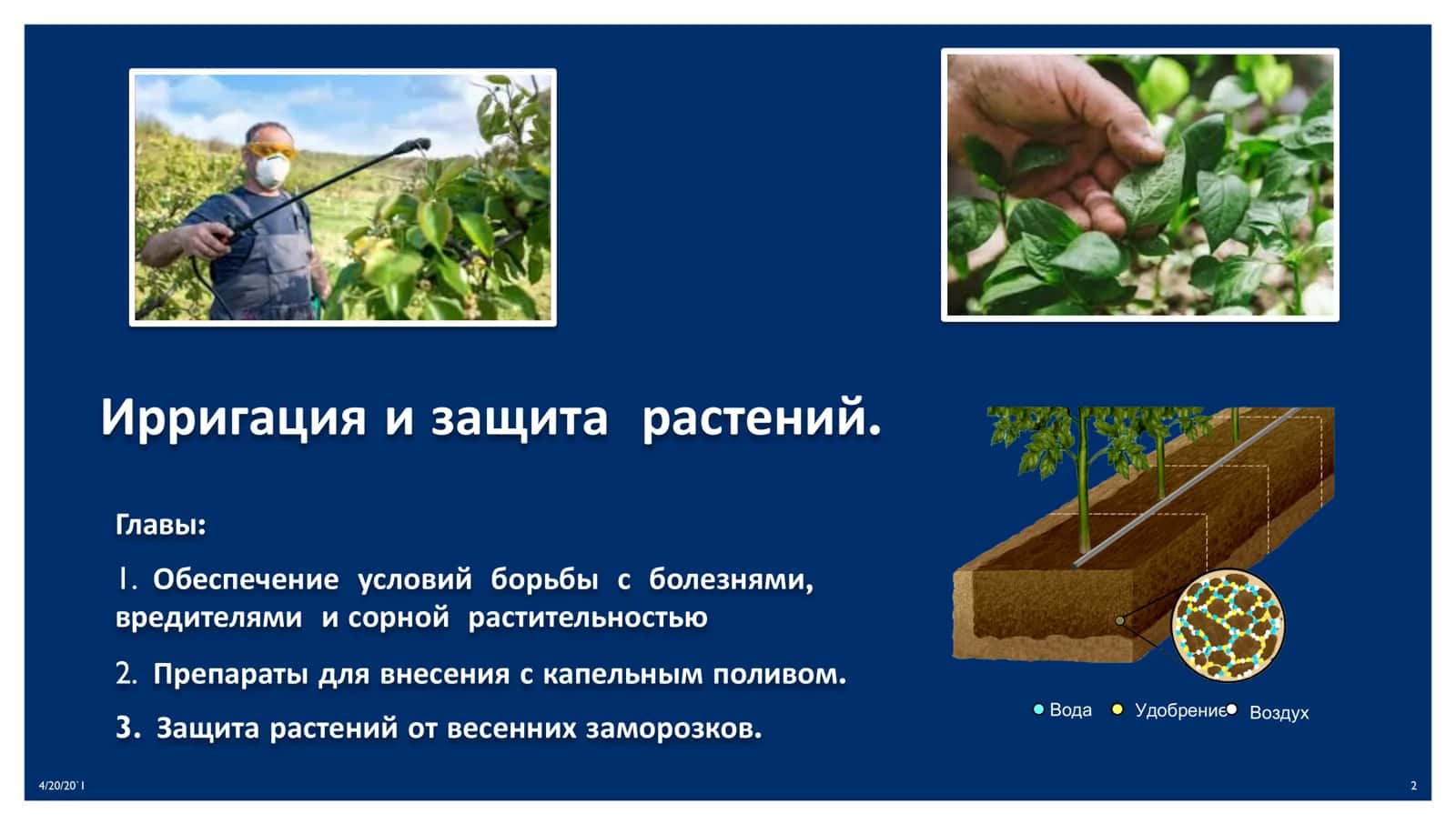 Ирригация и защита растений 2