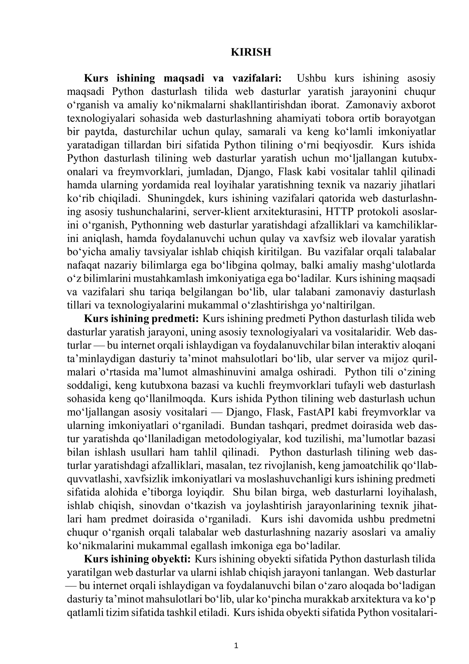 Python dasturlash tilining asoslari 2