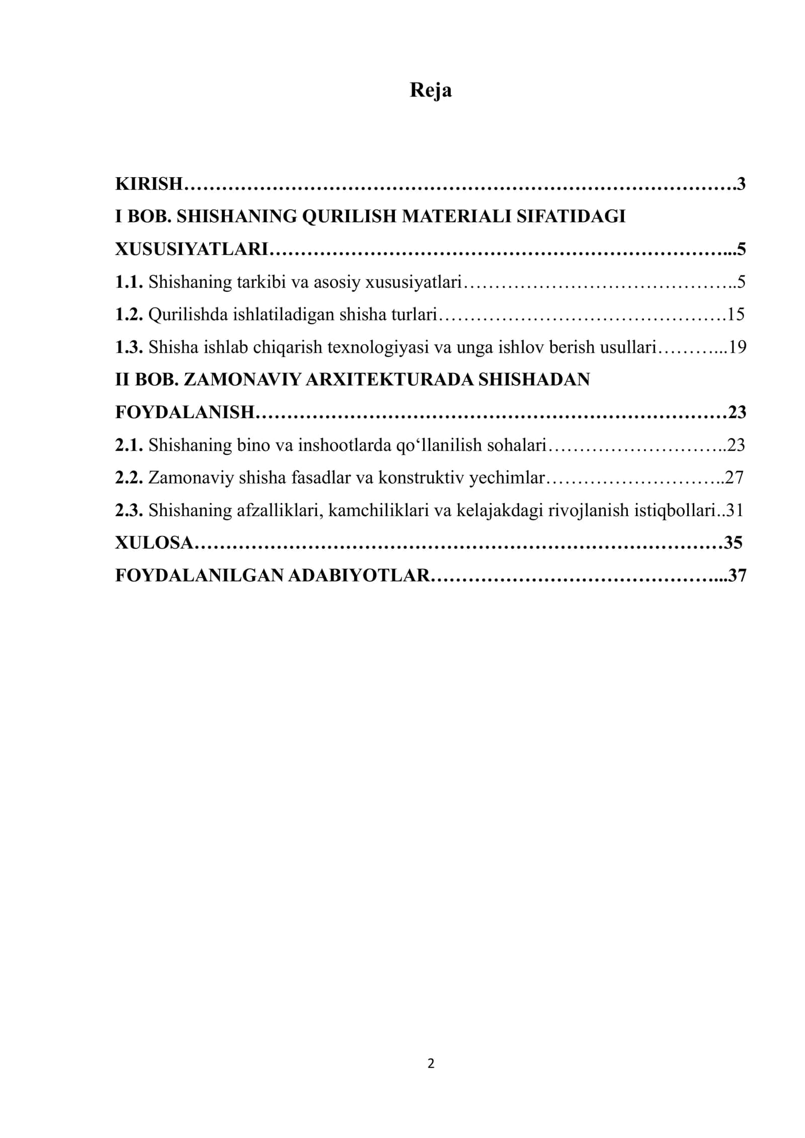 Shisha ishlab chiqarish texnologiyasi va unga ishlov berish usullari 2